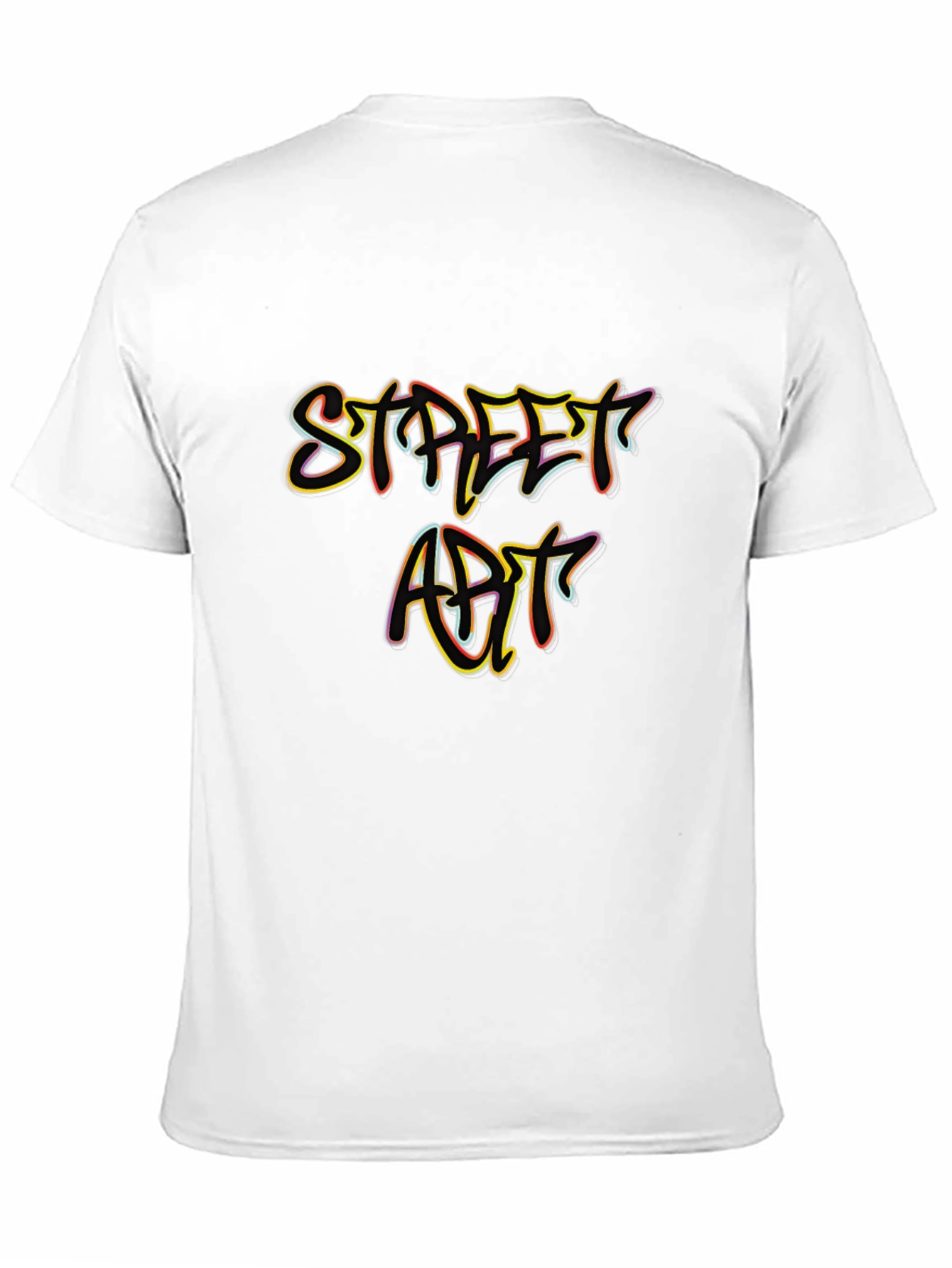 Black Street Art Graphic Tee - Stylish Men's Black T-Shirt view 11