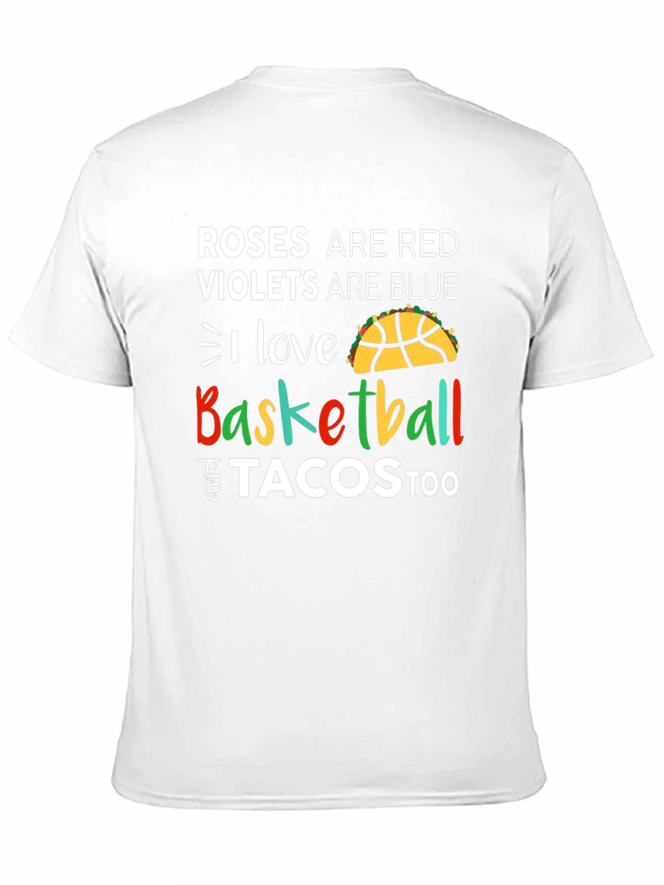 Black Basketball and Tacos Graphic Tee view 11
