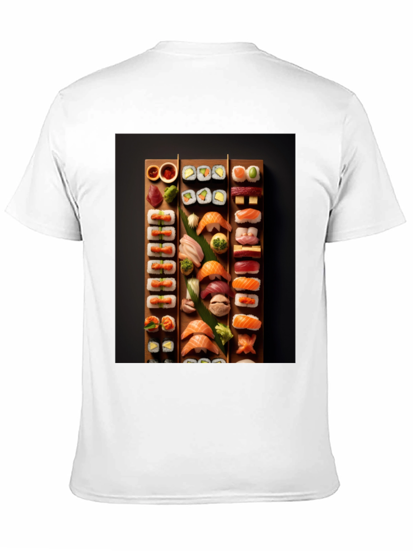 Black Sushi Platter Graphic T-Shirt - Foodie Fashion view 11
