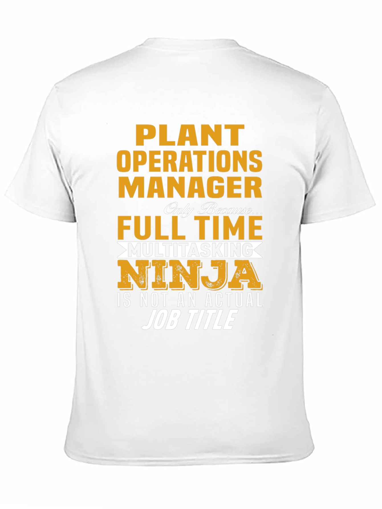 Black Plant Operations Manager Novelty T-Shirt view 11