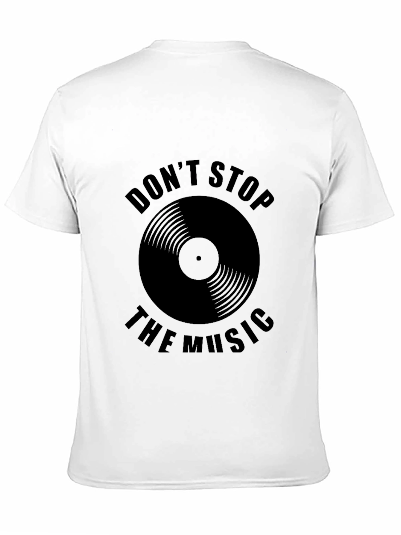 Black Don't Stop the Music Graphic T-Shirt view 11