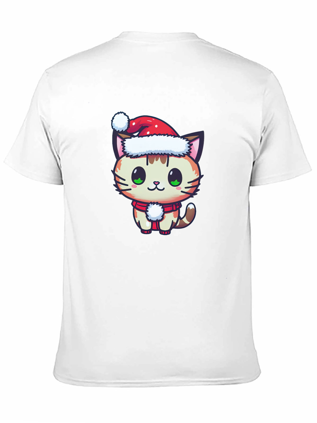 Black Festive Cat T-Shirt - Holiday Cheer view 11