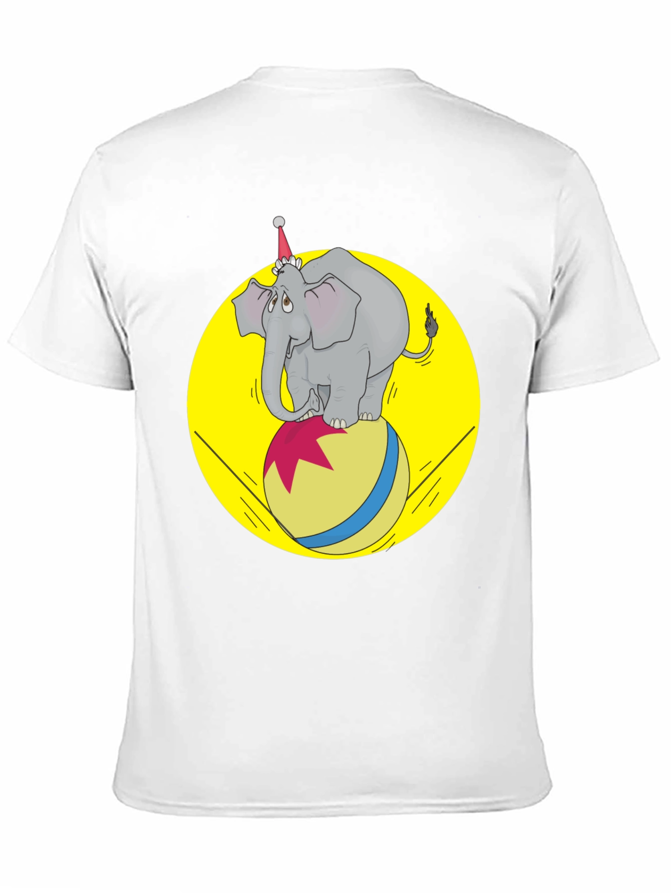 Black Circus Elephant T-Shirt - Novelty Graphic Tee view 11