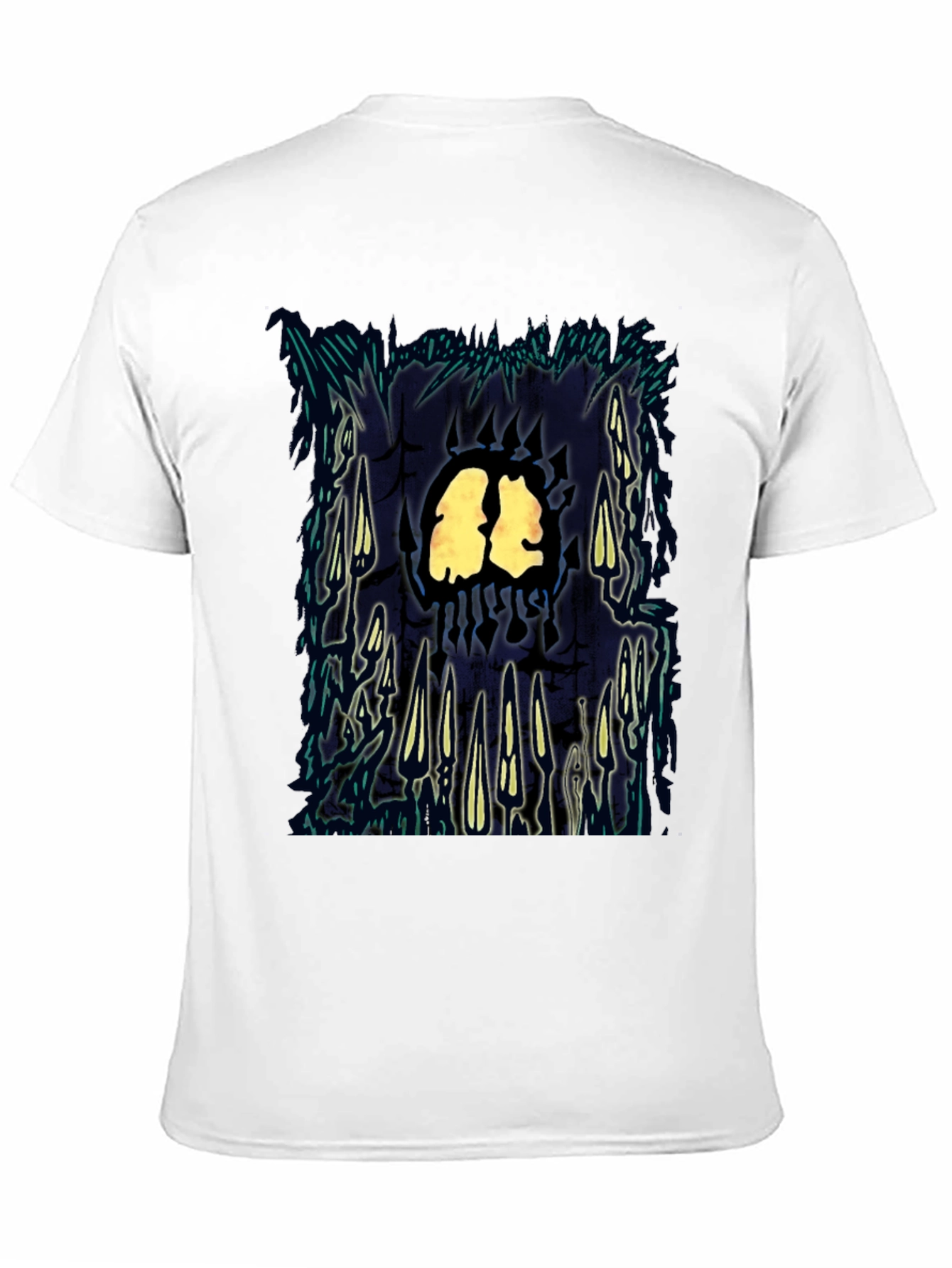 Black Abstract Graphic Print T-Shirt view 11