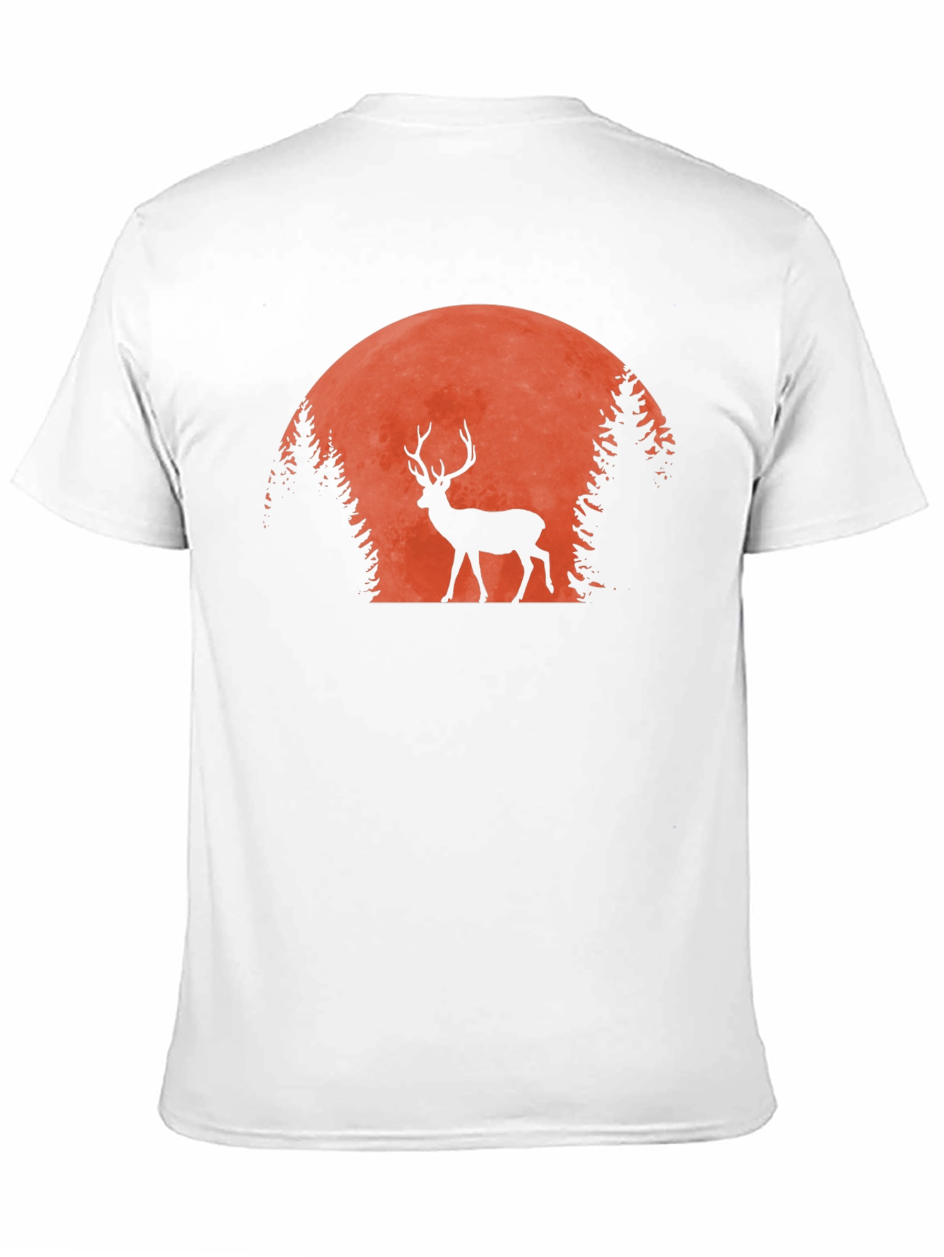 Black Deer Silhouette T-Shirt - Nature Inspired Graphic Tee view 11
