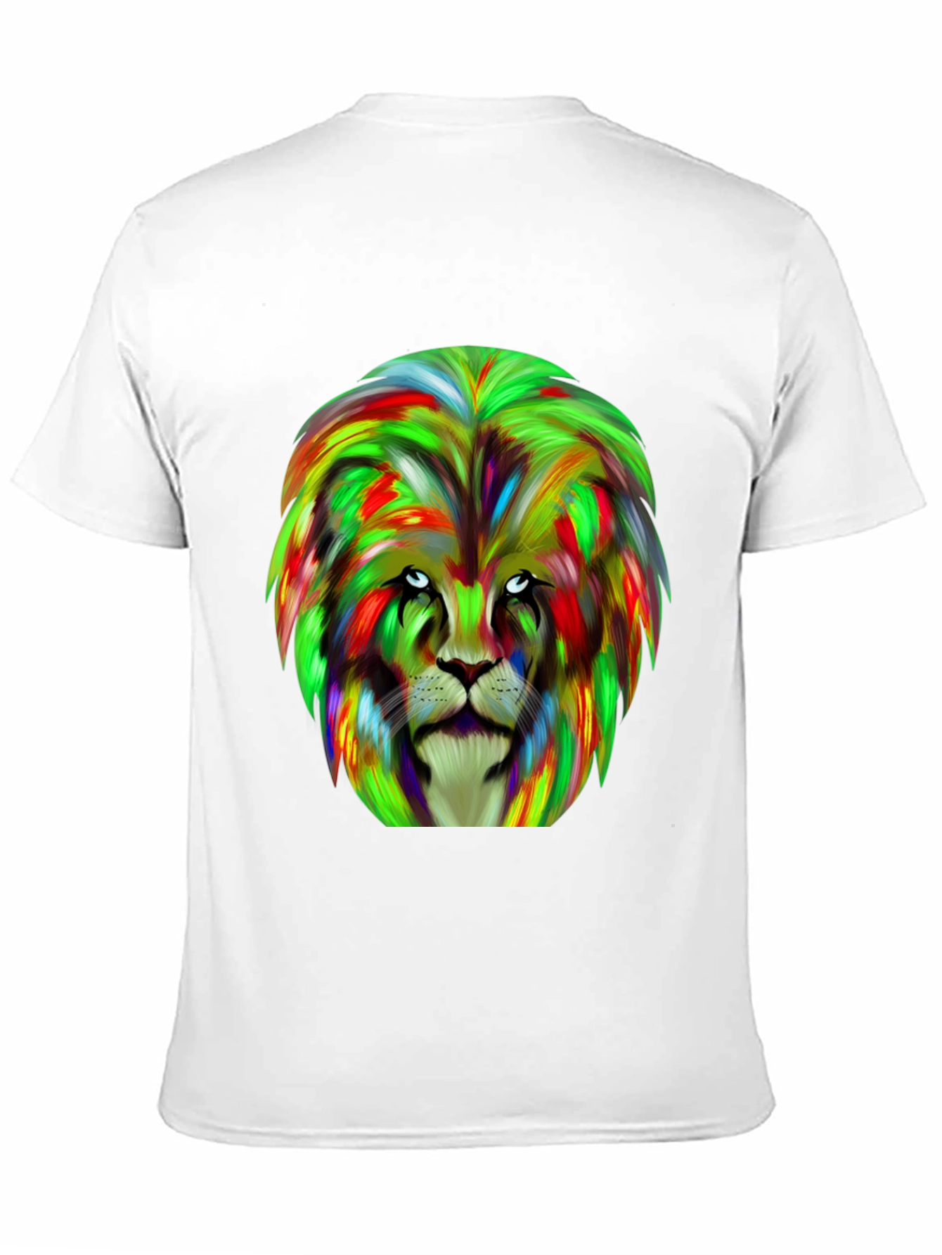 Black Lion Graphic Tee - Bold Colorful Design view 11