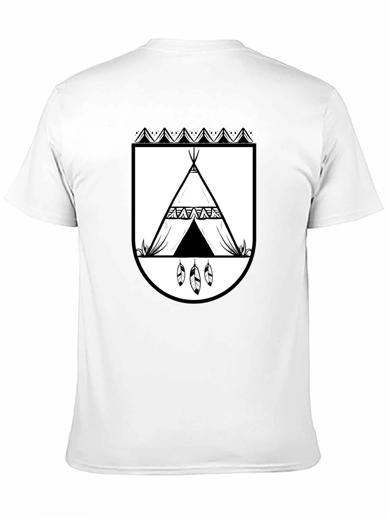 Tribal Tee - Tipi Shield Graphic T-Shirt - 11