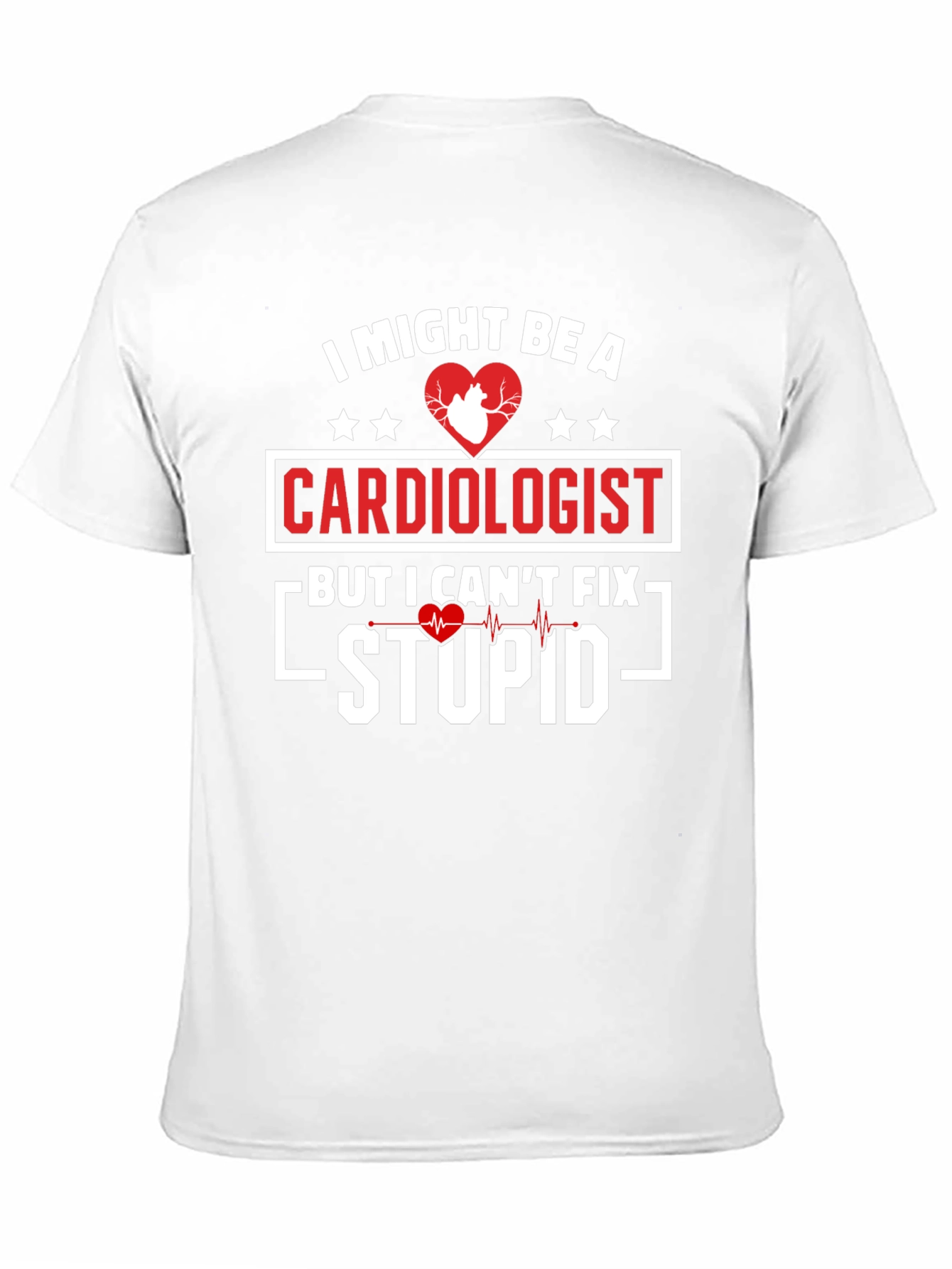 Black Cardiologist Humor Graphic T-Shirt view 11