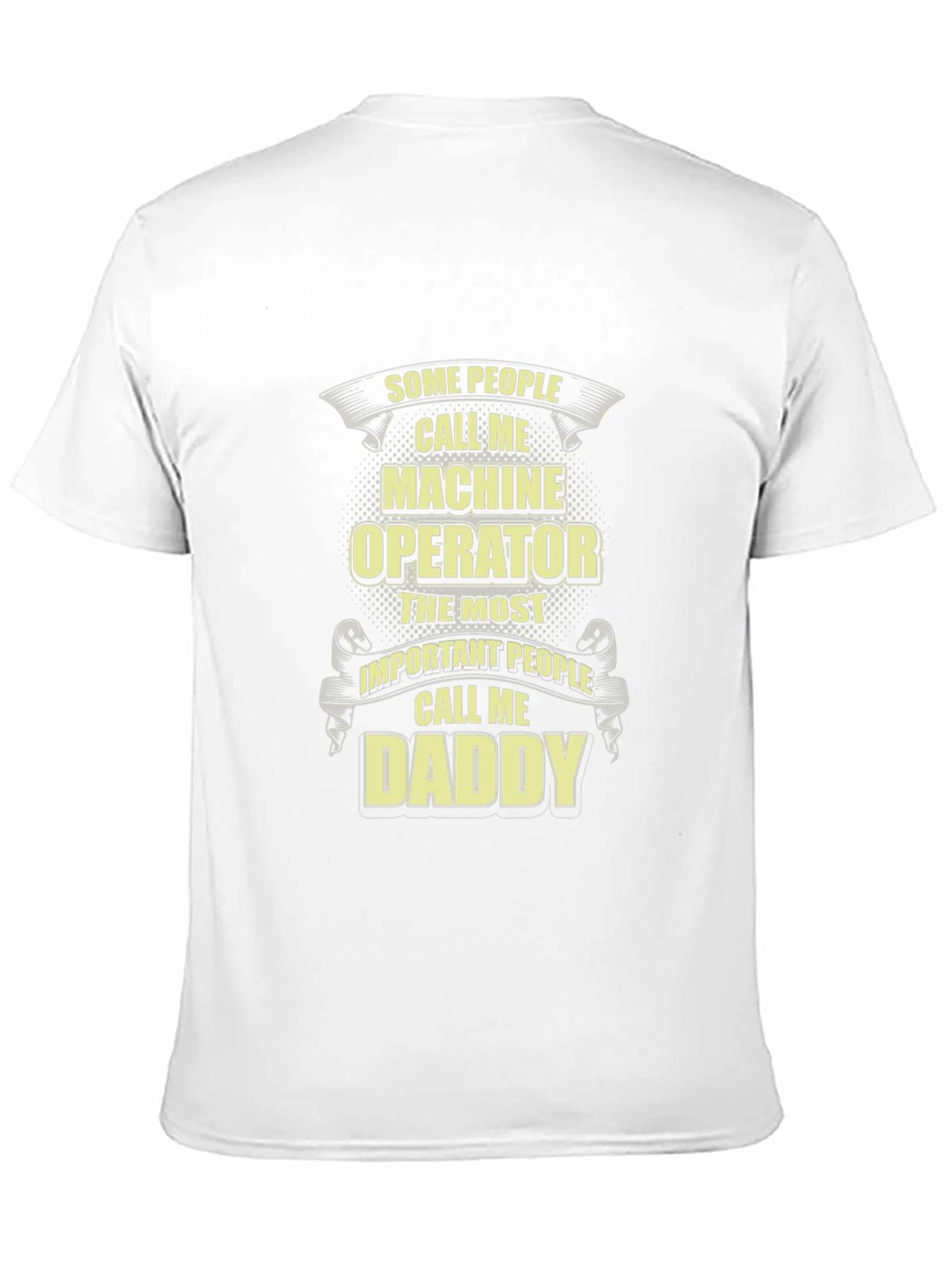 Black Machine Operator Daddy Funny Graphic T-Shirt view 11