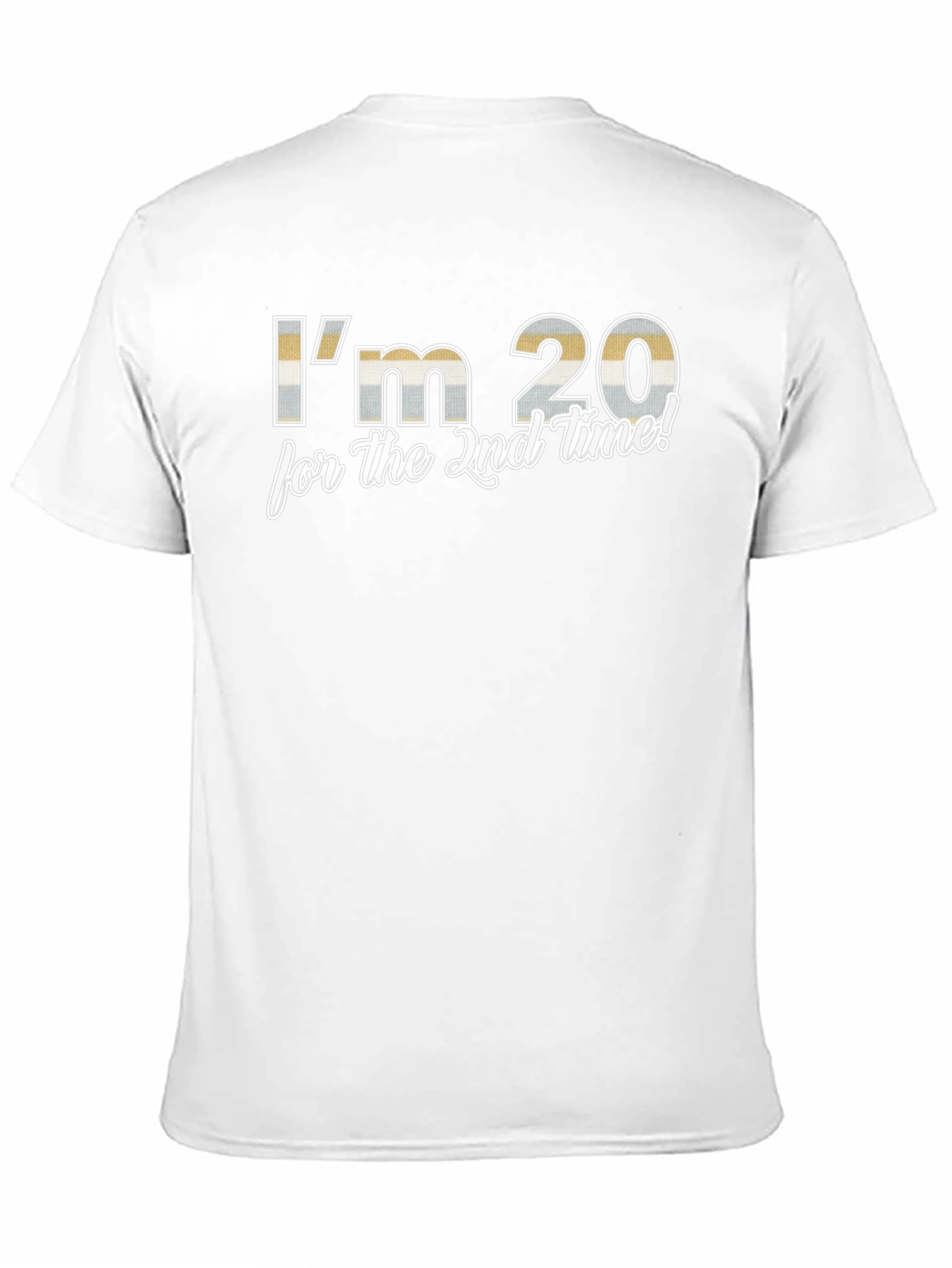 Black I'm 20 for the 2nd Time! T-Shirt - Funny Birthday Tee view 11