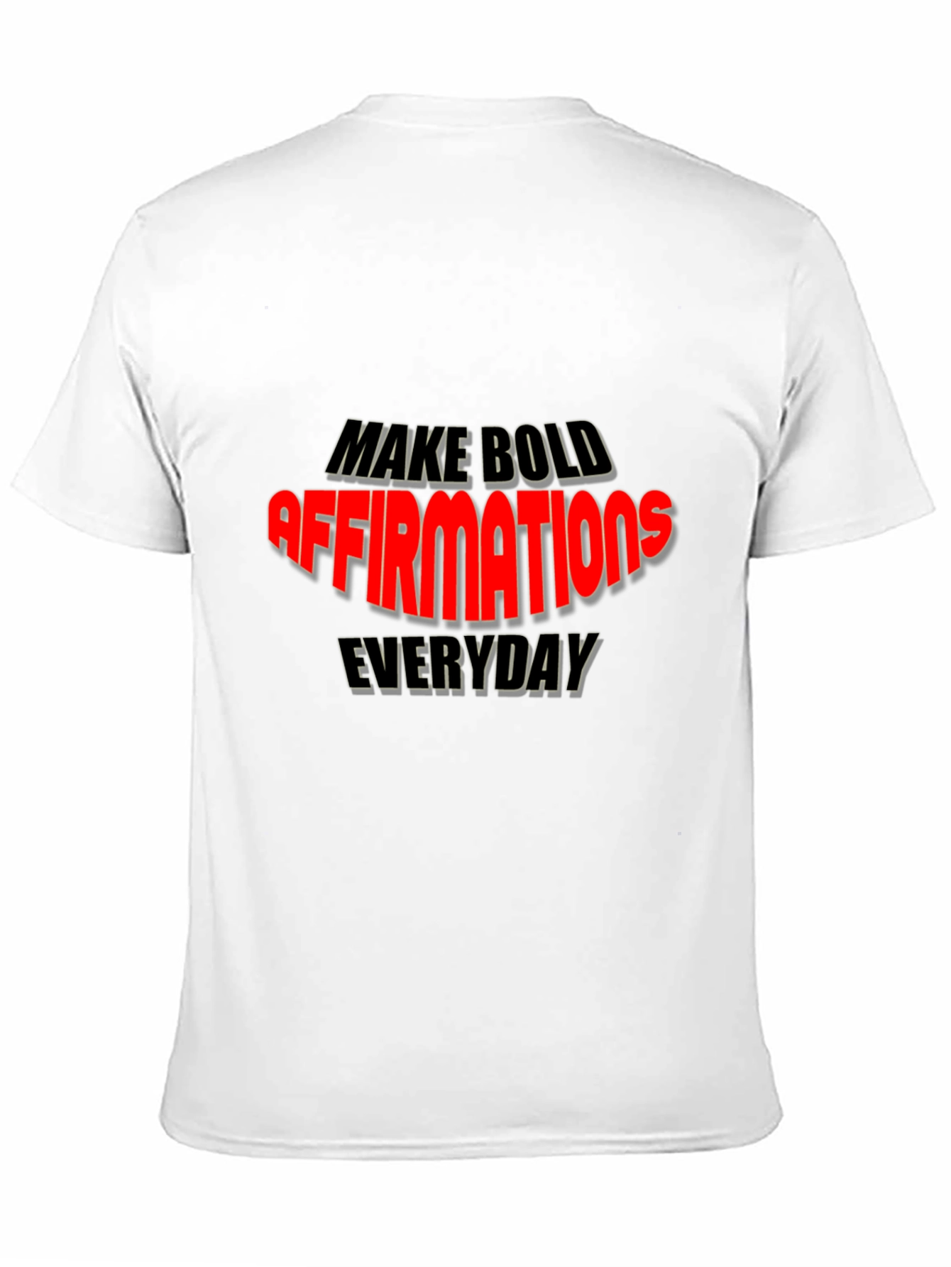 Black Motivational Graphic T-Shirt - Bold Affirmations view 11