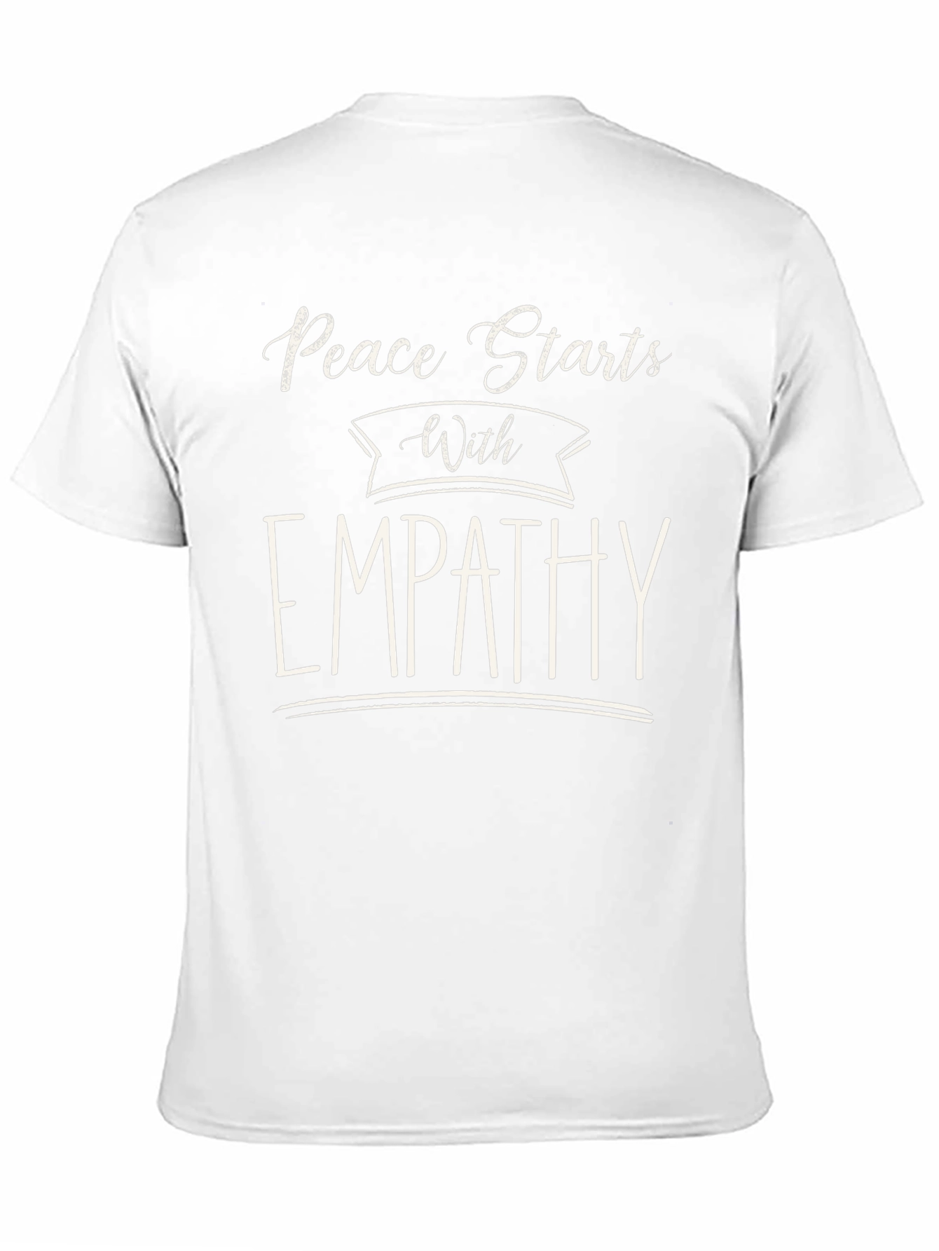 Black Peace Starts With Empathy Black T-Shirt view 11