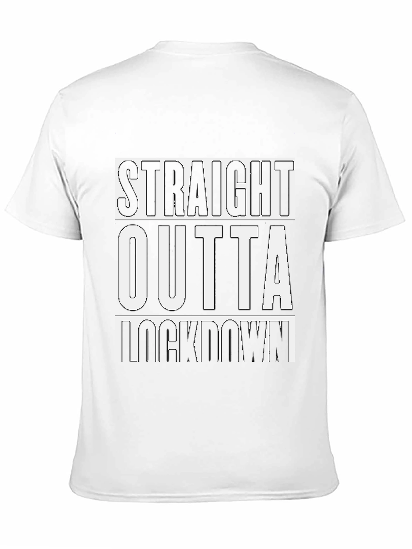 Black Straight Outta Lockdown T-Shirt view 11