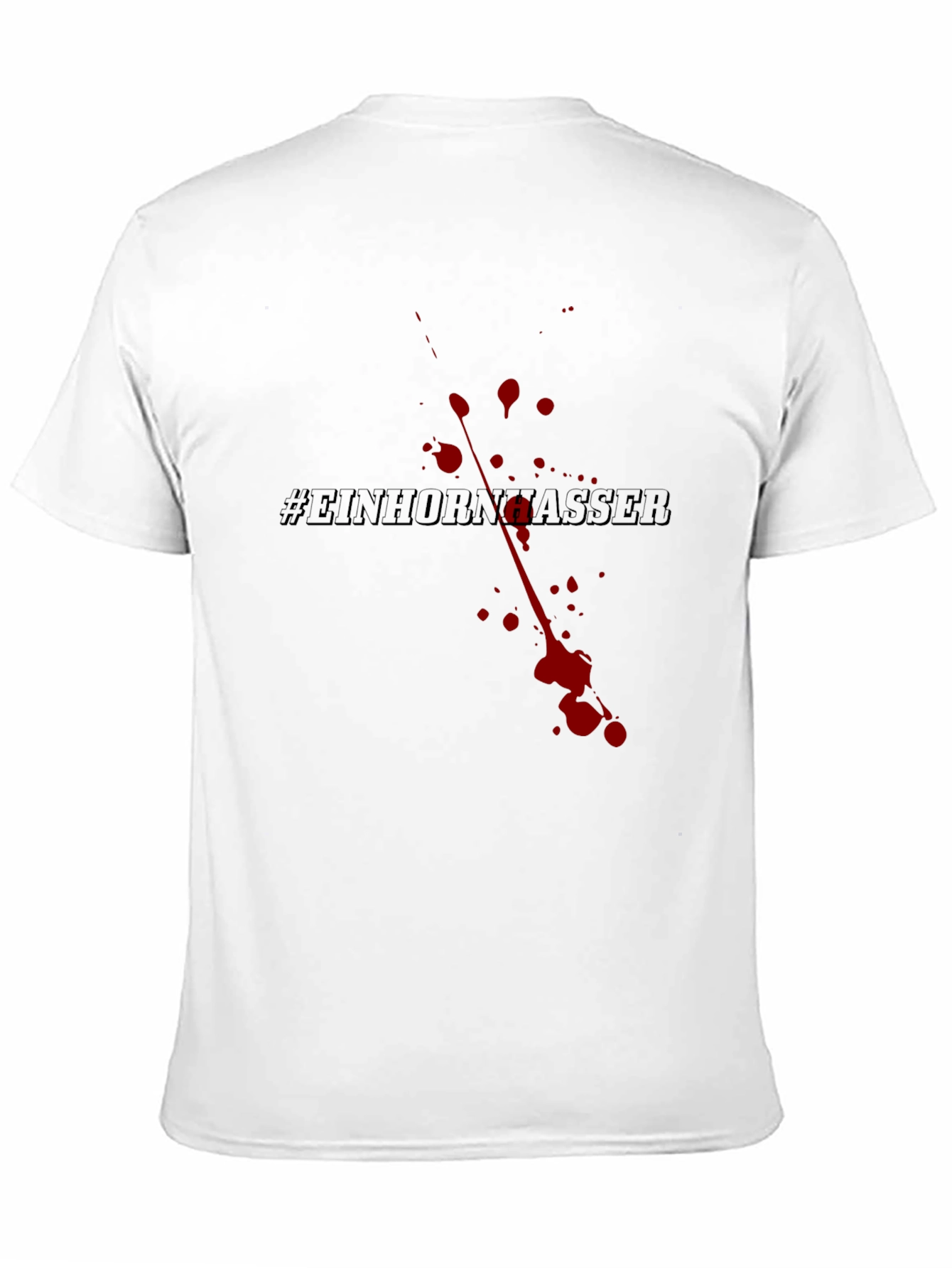 Black Einhornhasser Graphic Tee - Black Cotton Blend view 11