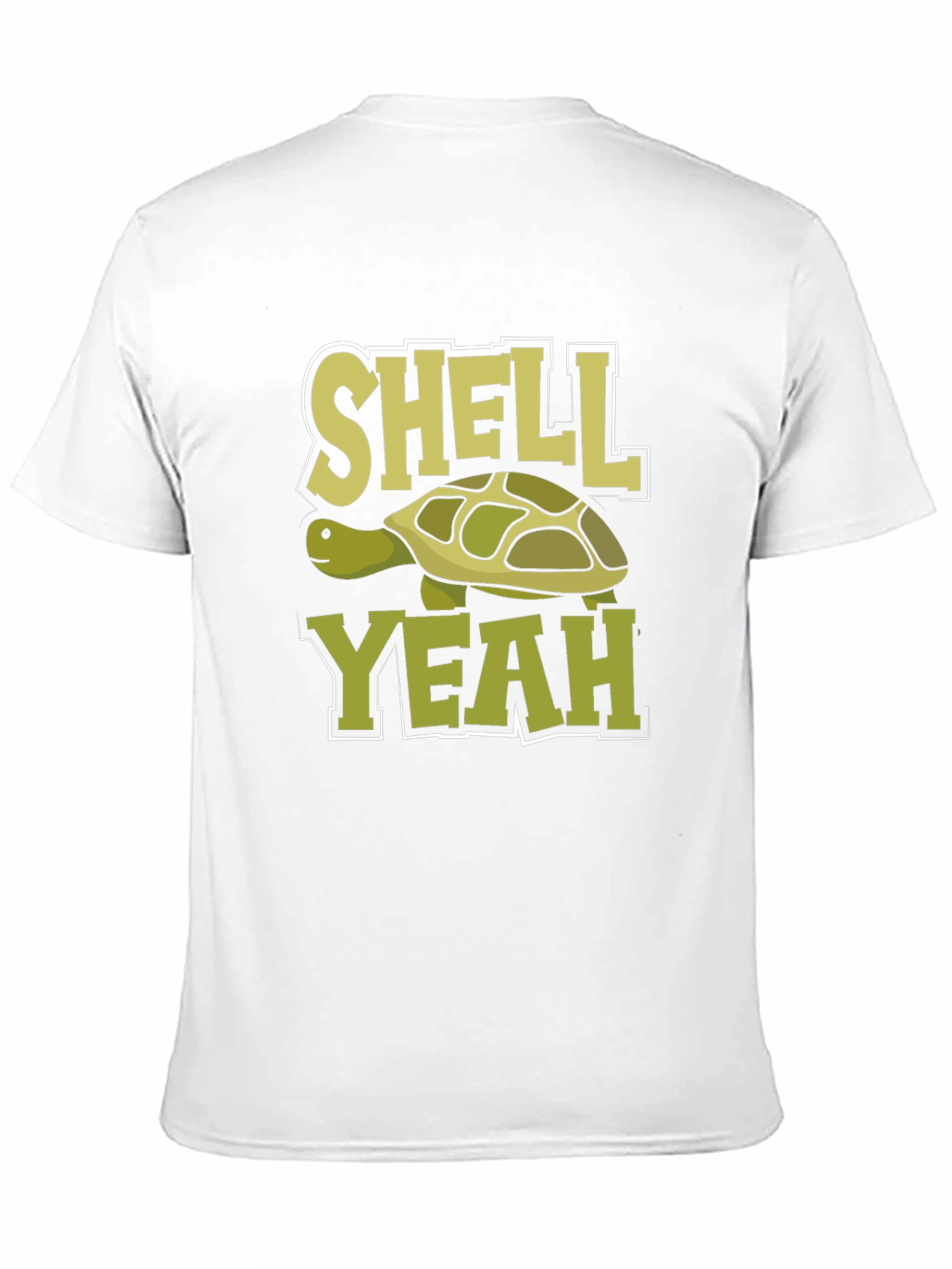 Black Shell Yeah! Funny Turtle Graphic Novelty T-Shirt view 11