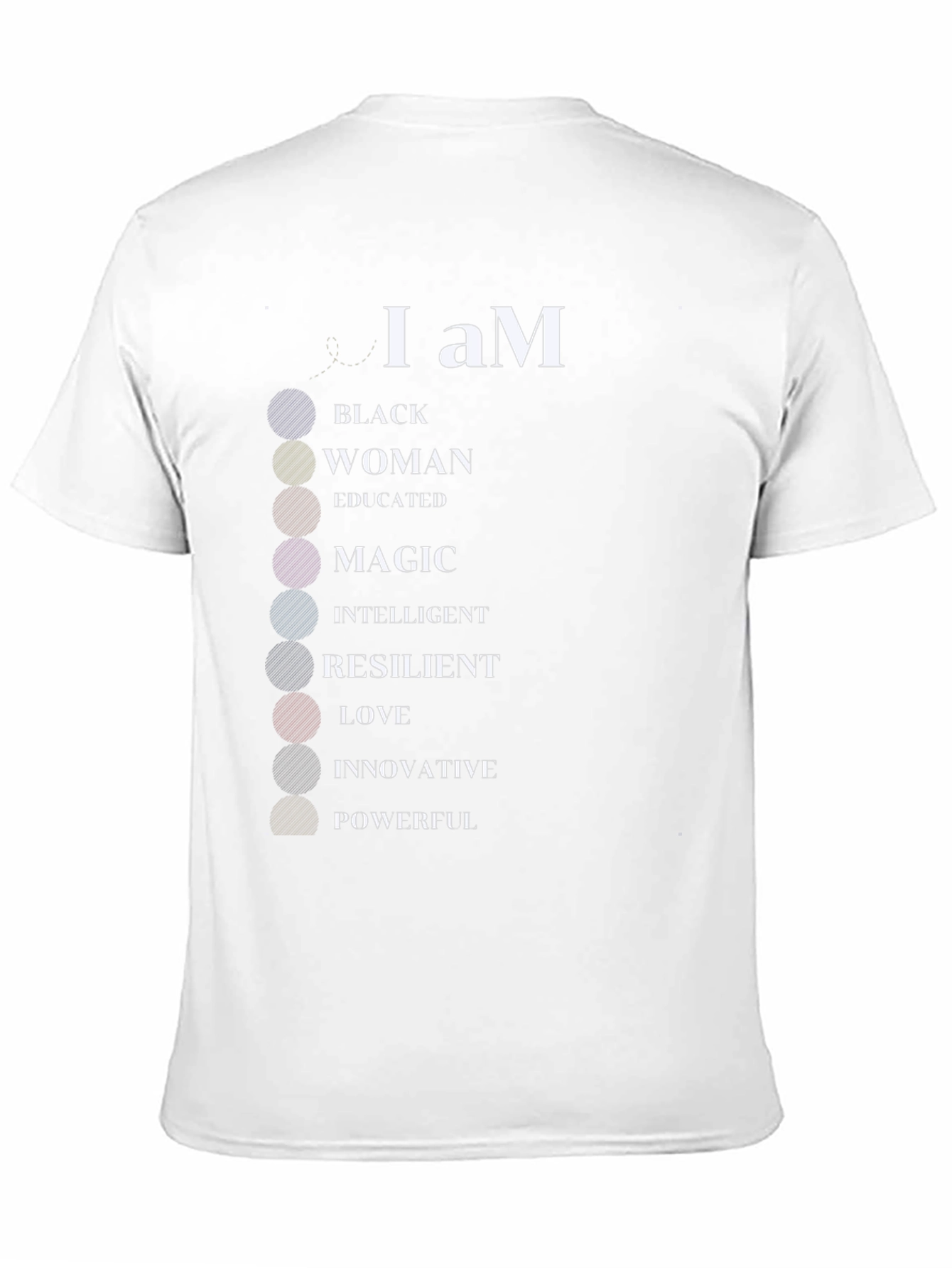 Black I Am Black Woman T-Shirt - Empowering Statement Tee view 11