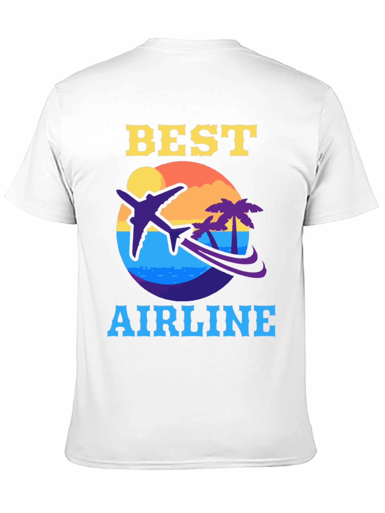 Black Best Airline Graphic T-Shirt - Travel Vacation Tee view 11