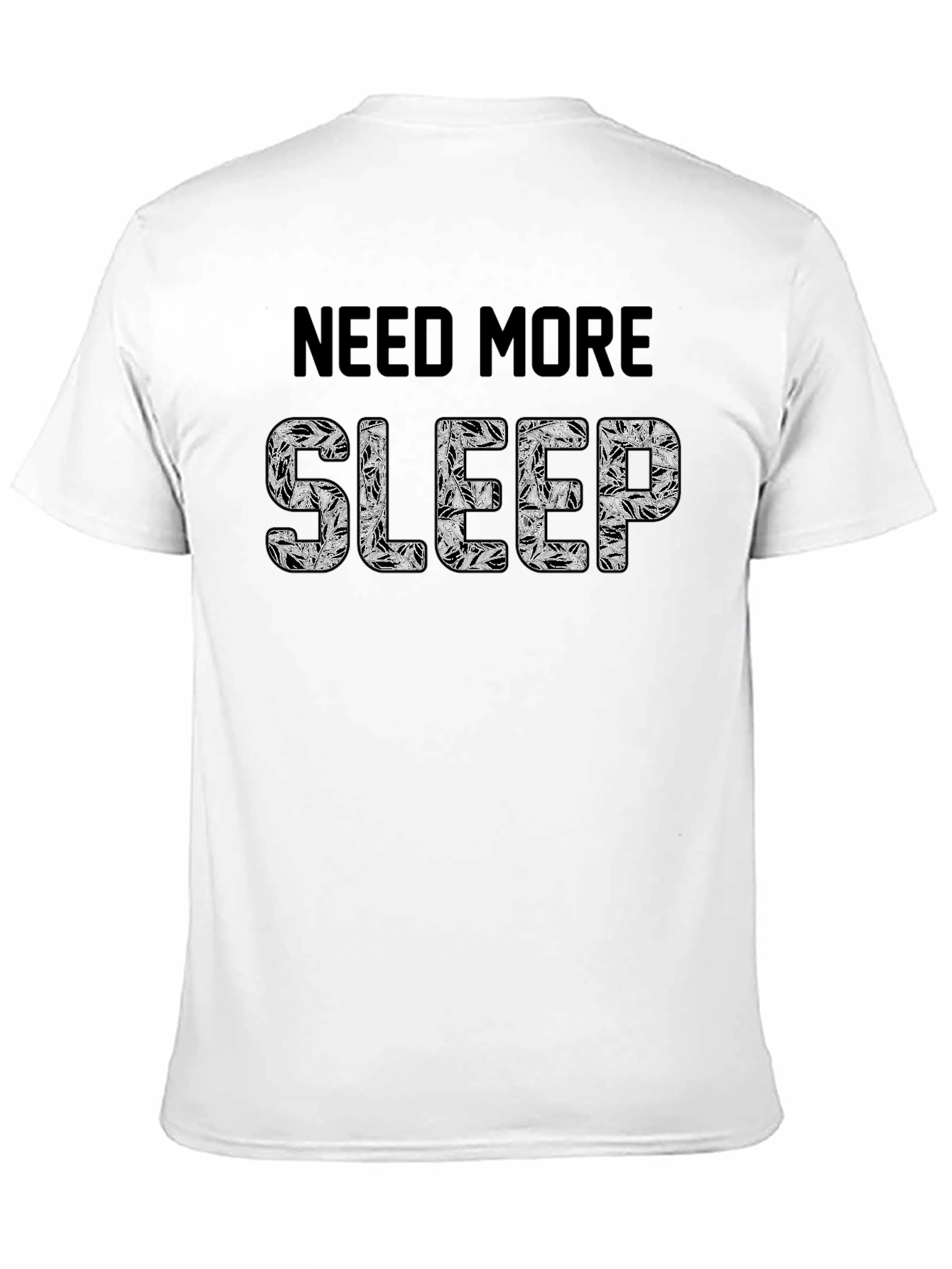 Black Need More Sleep Graphic T-Shirt view 11