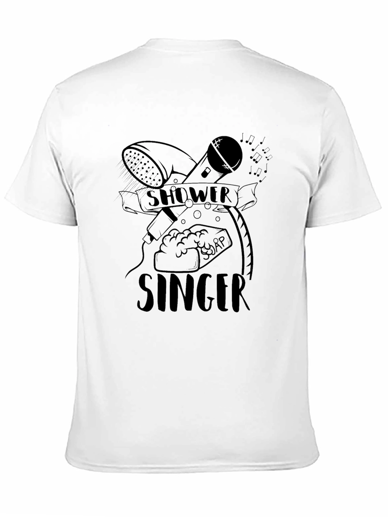Black Shower Singer Black Graphic Tee view 11