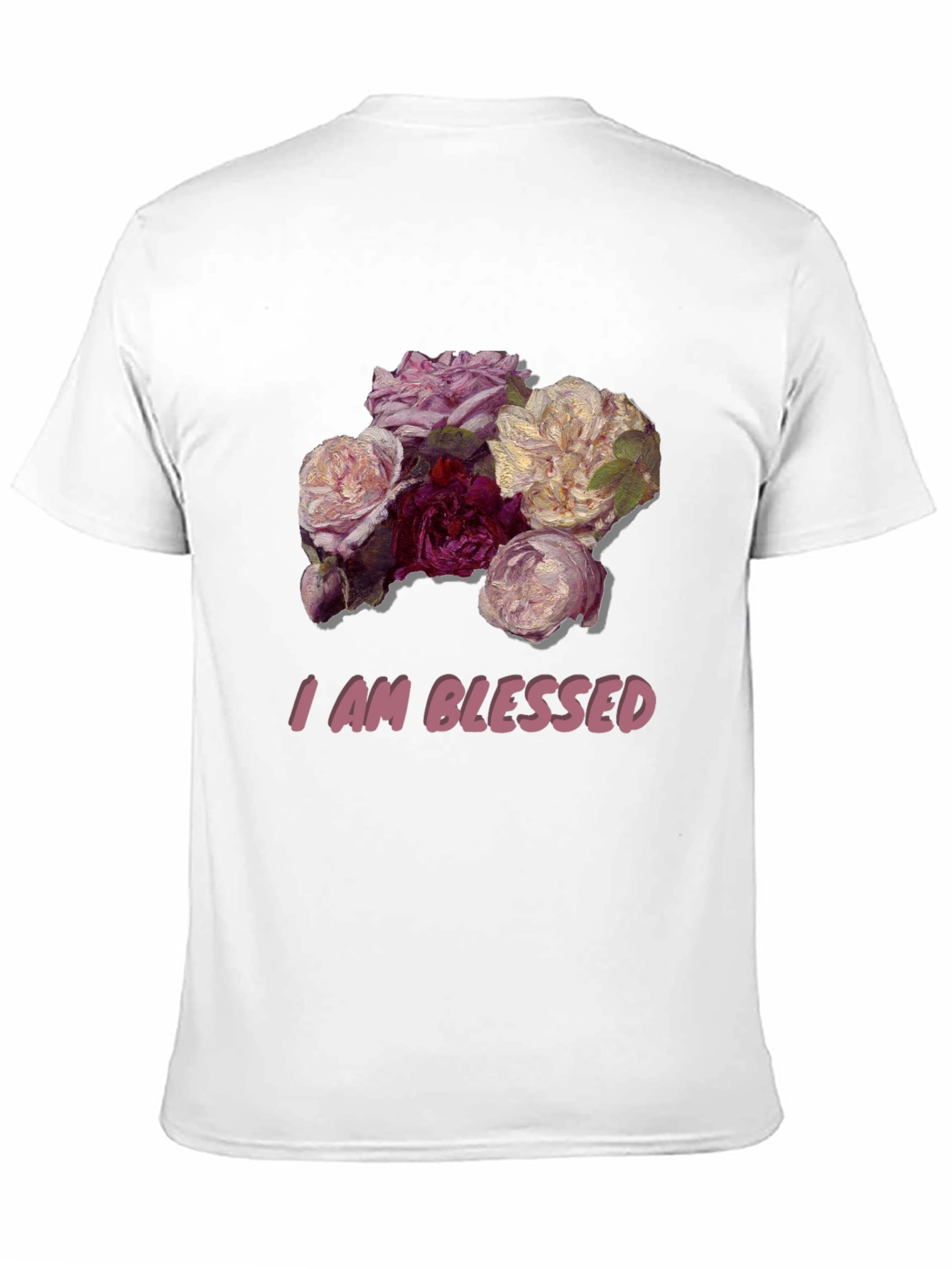 Black Floral Blessed T-Shirt - Stylish Graphic Tee view 11
