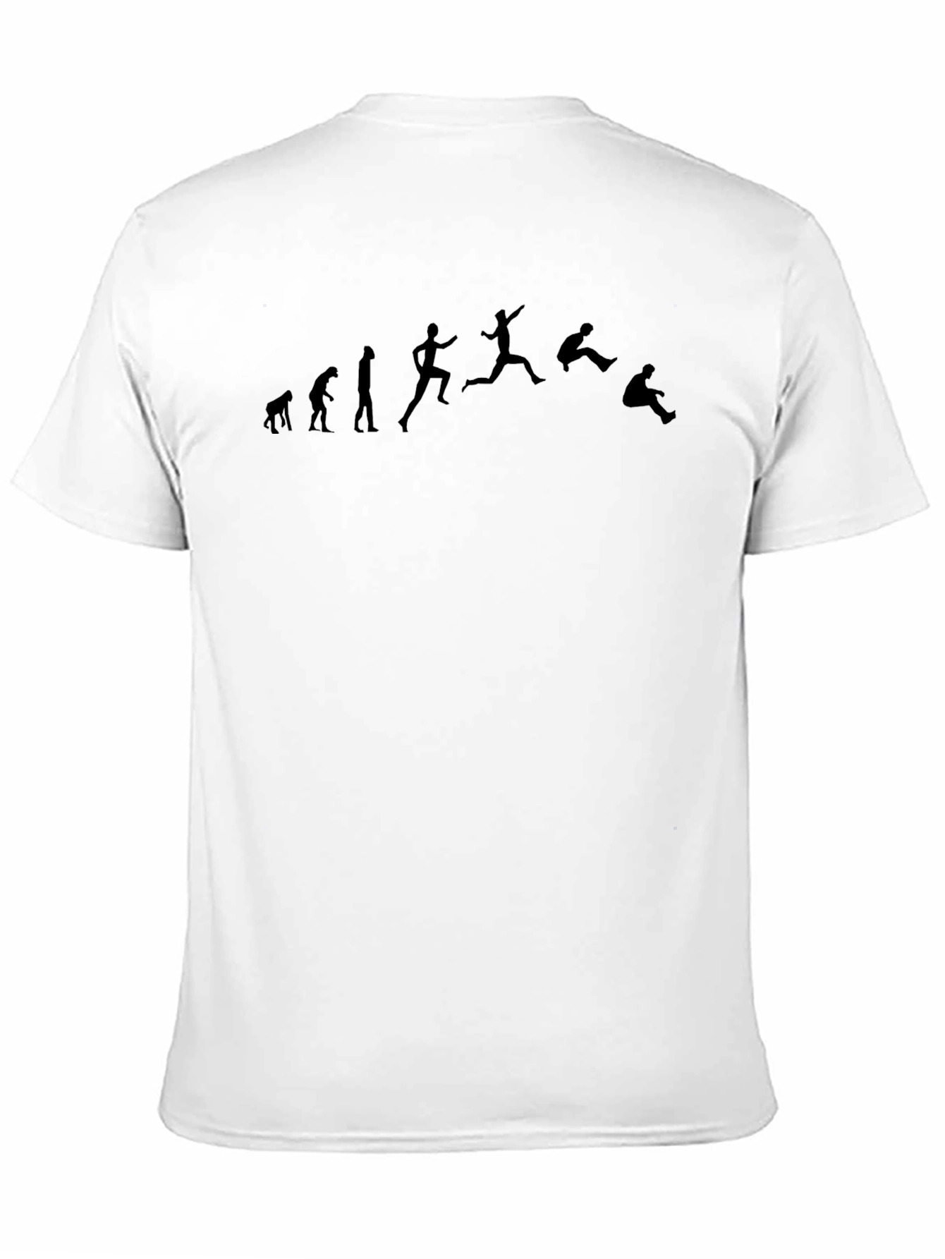 Black Evolution of Man T-Shirt - Parkour Style view 11