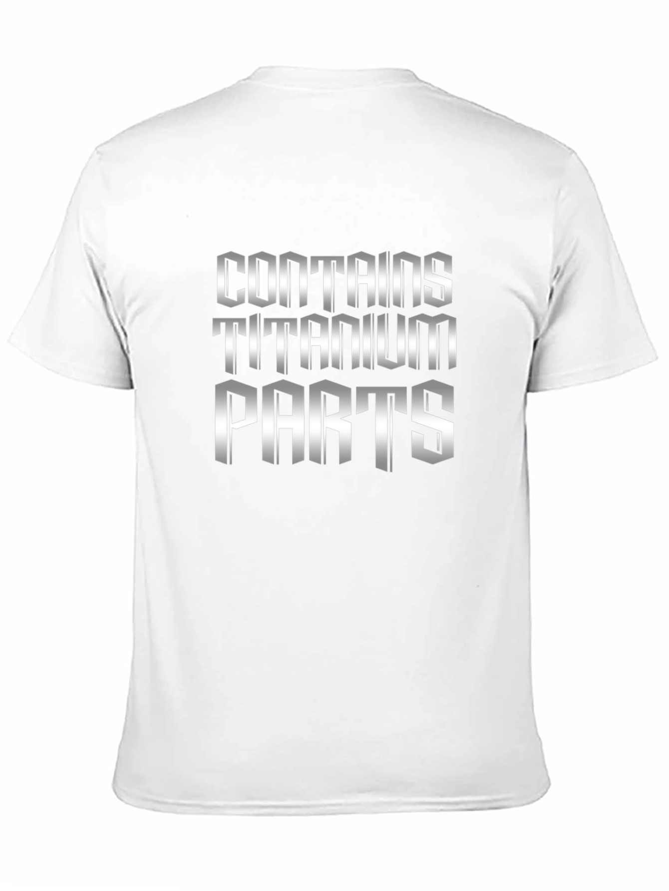 Black Contains Titanium Parts T-Shirt - Black view 11