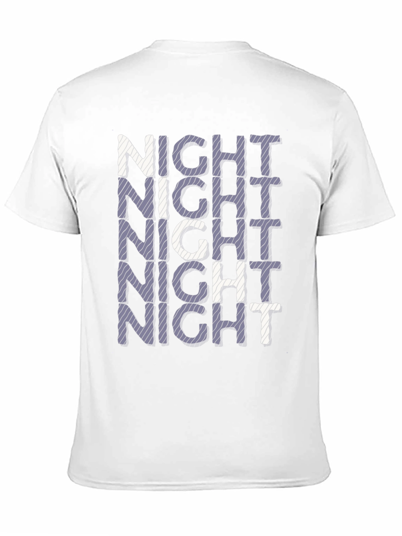 Black Night Stacked Graphic Print Black T-Shirt view 11