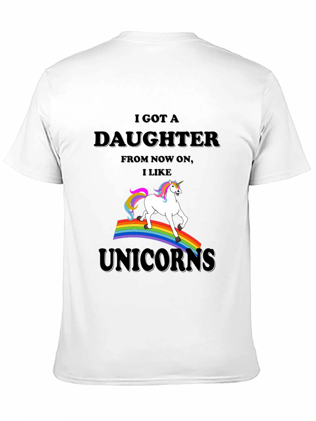 Black I Got a Daughter Unicorn T-Shirt view 11