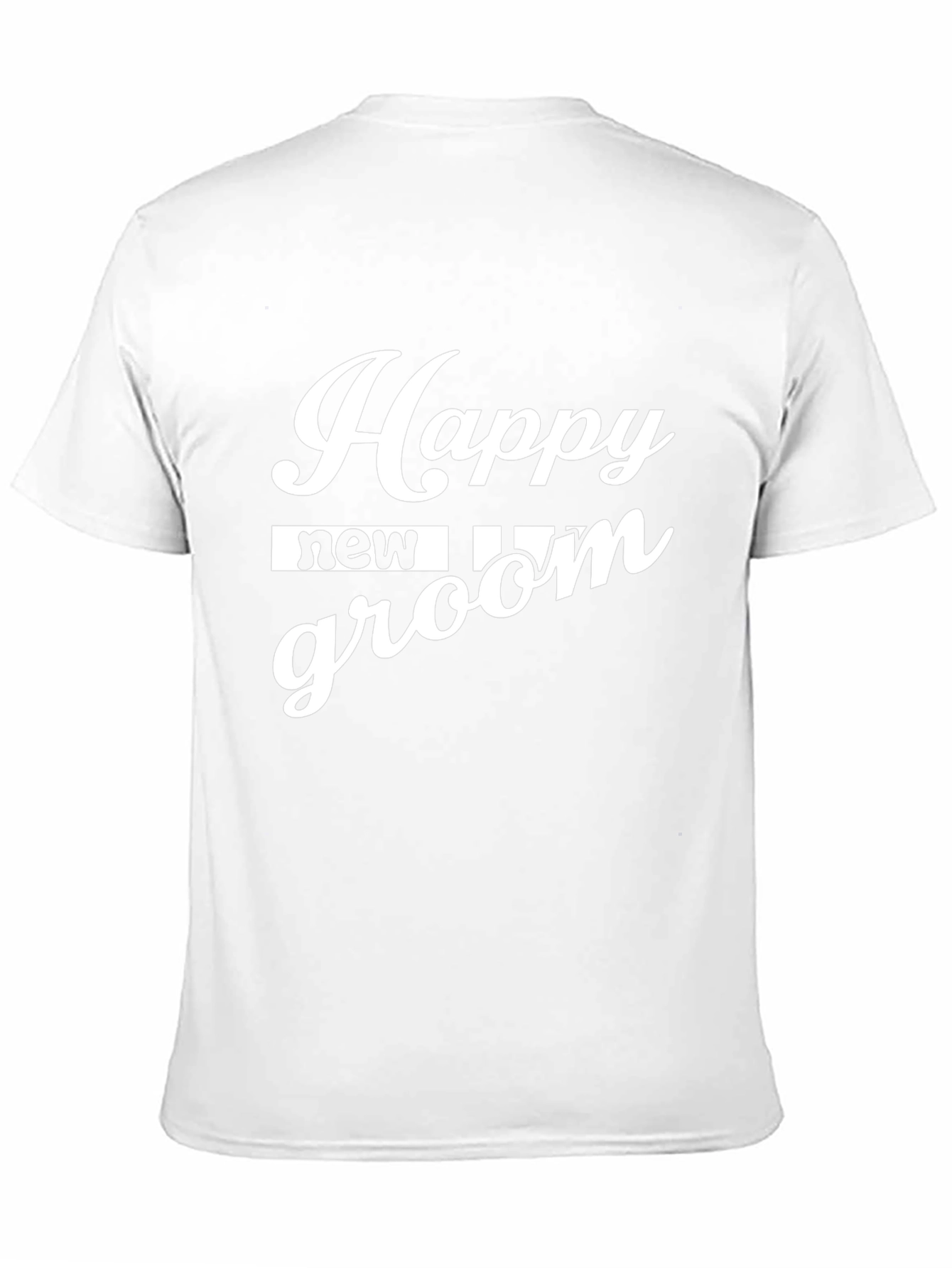 Black Happy New Groom T-Shirt view 11