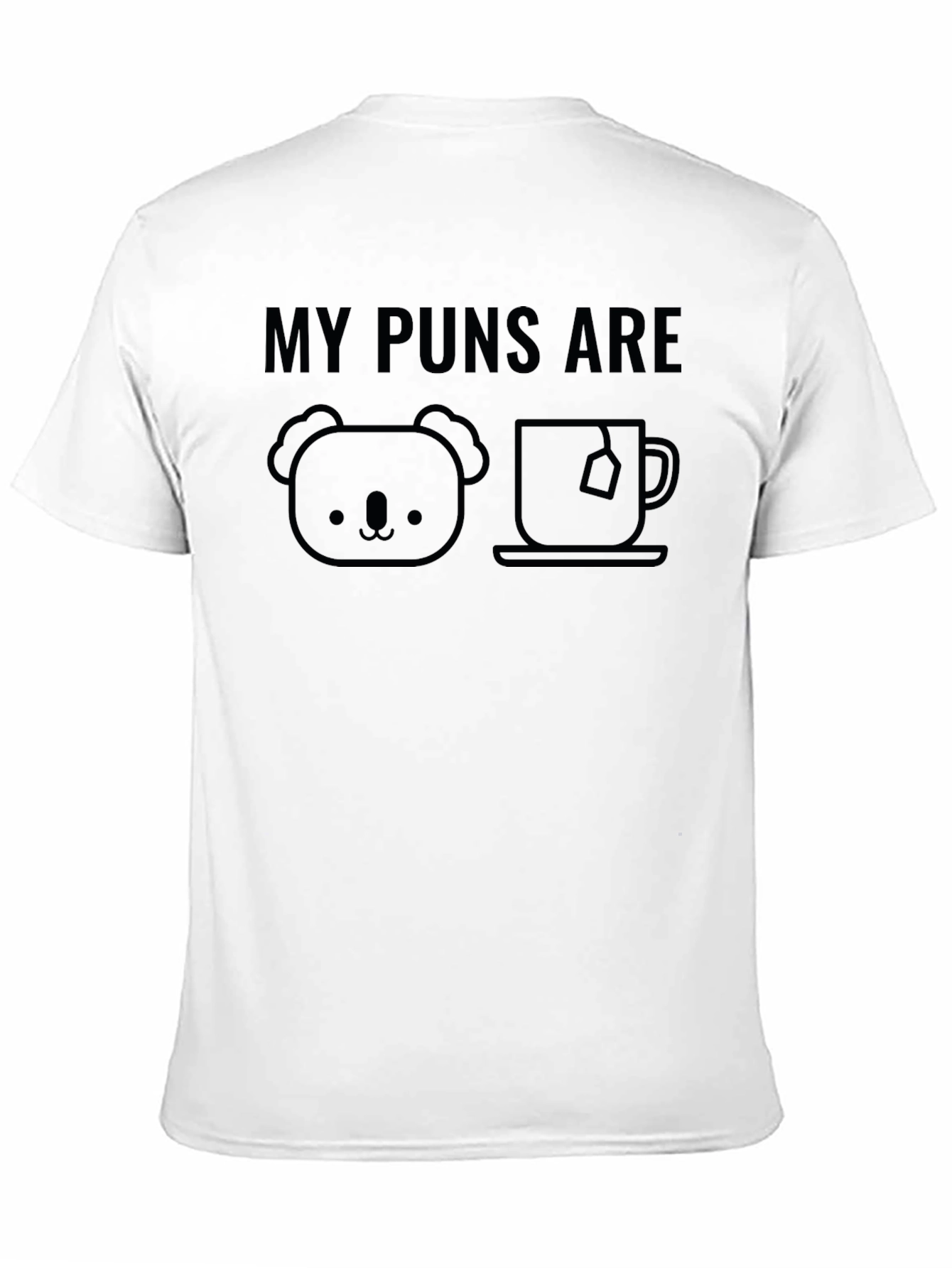 Black Koala Tea Pun Black T-Shirt - Funny Animal Graphic Tee view 11