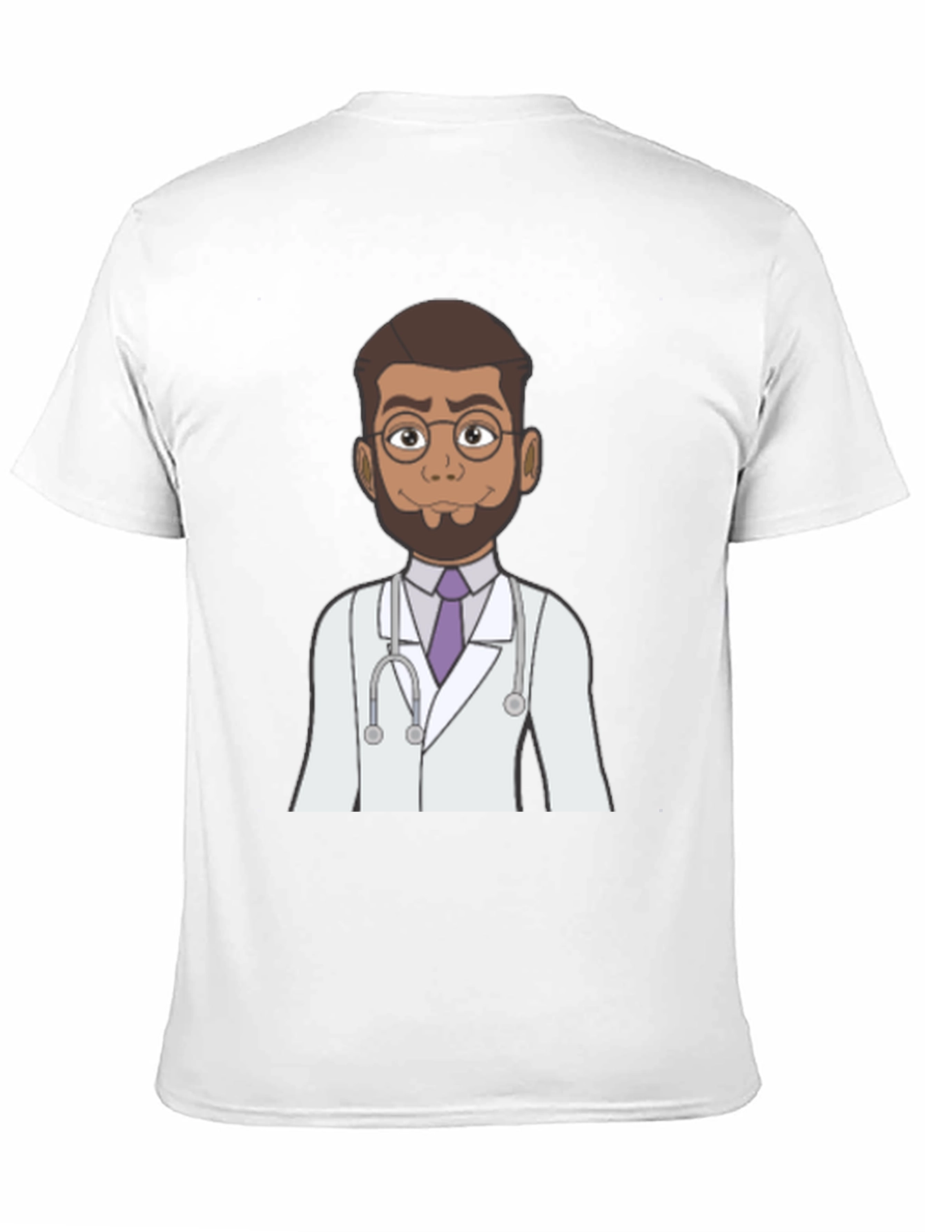 Black Doctor Cartoon Graphic T-Shirt view 11
