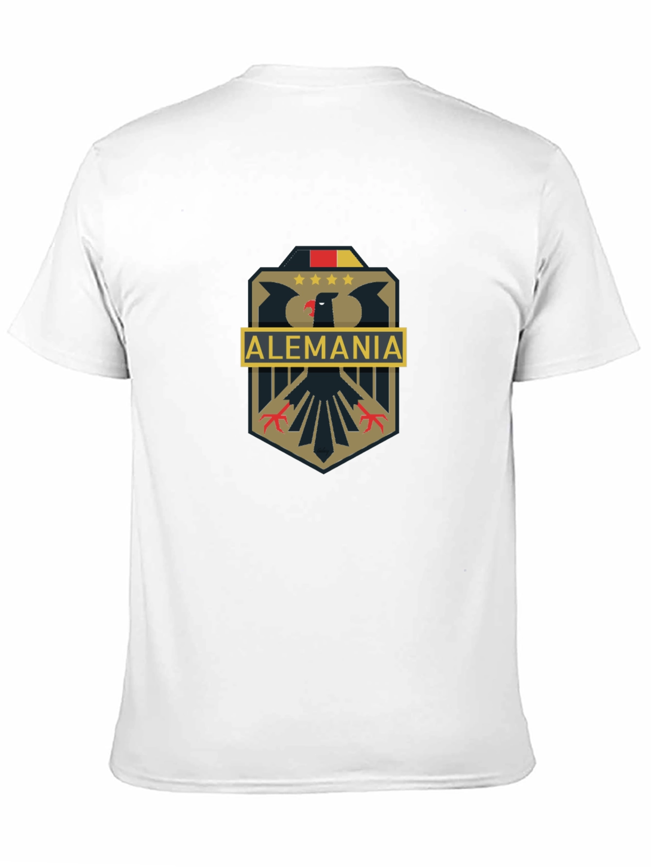 Black Alemania Eagle Crest Graphic Tee - Black view 11