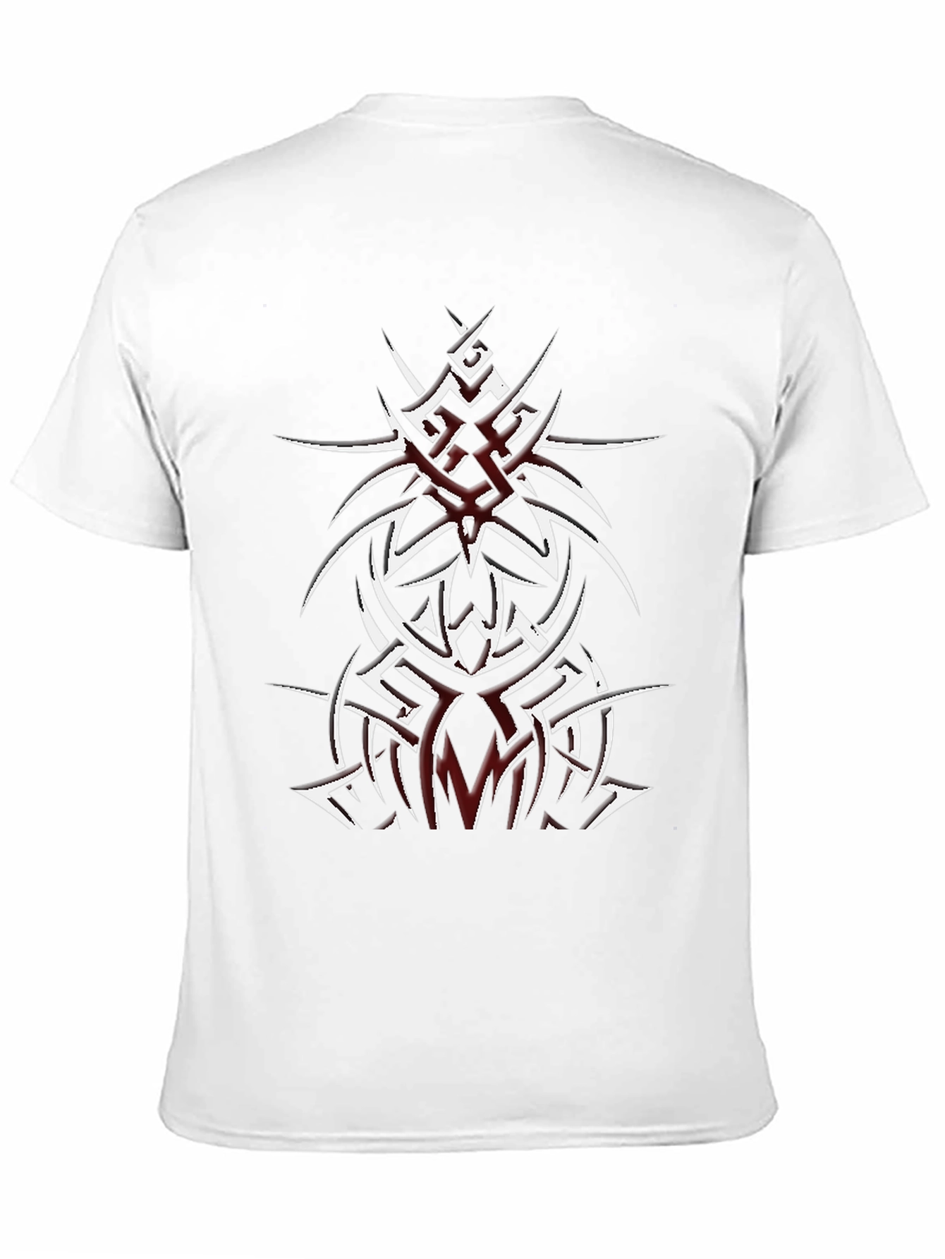 Black Tribal Tattoo Graphic Black T-Shirt view 11