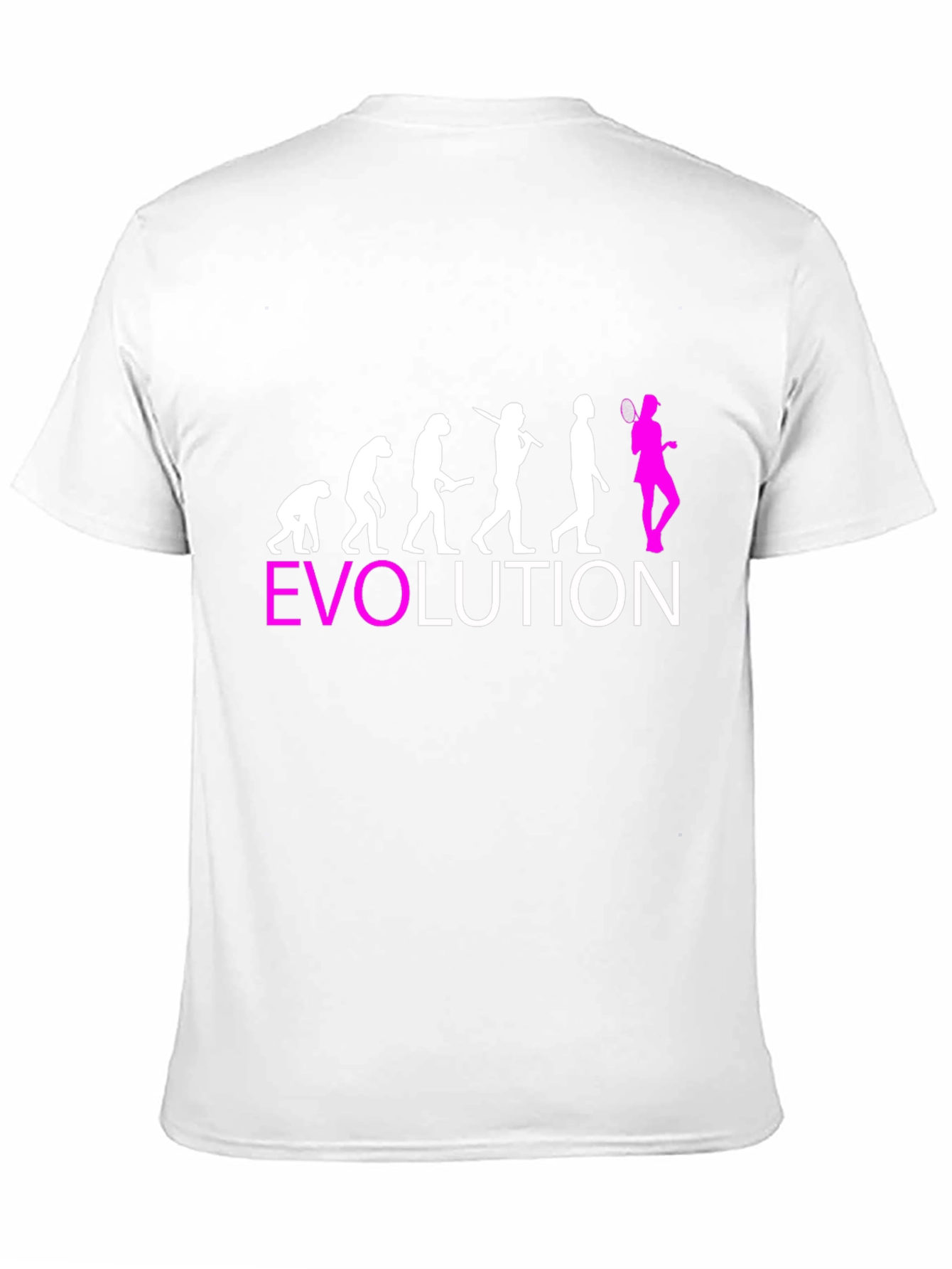 Black Evolution of Badminton T-Shirt - Funny Sport Tee view 11