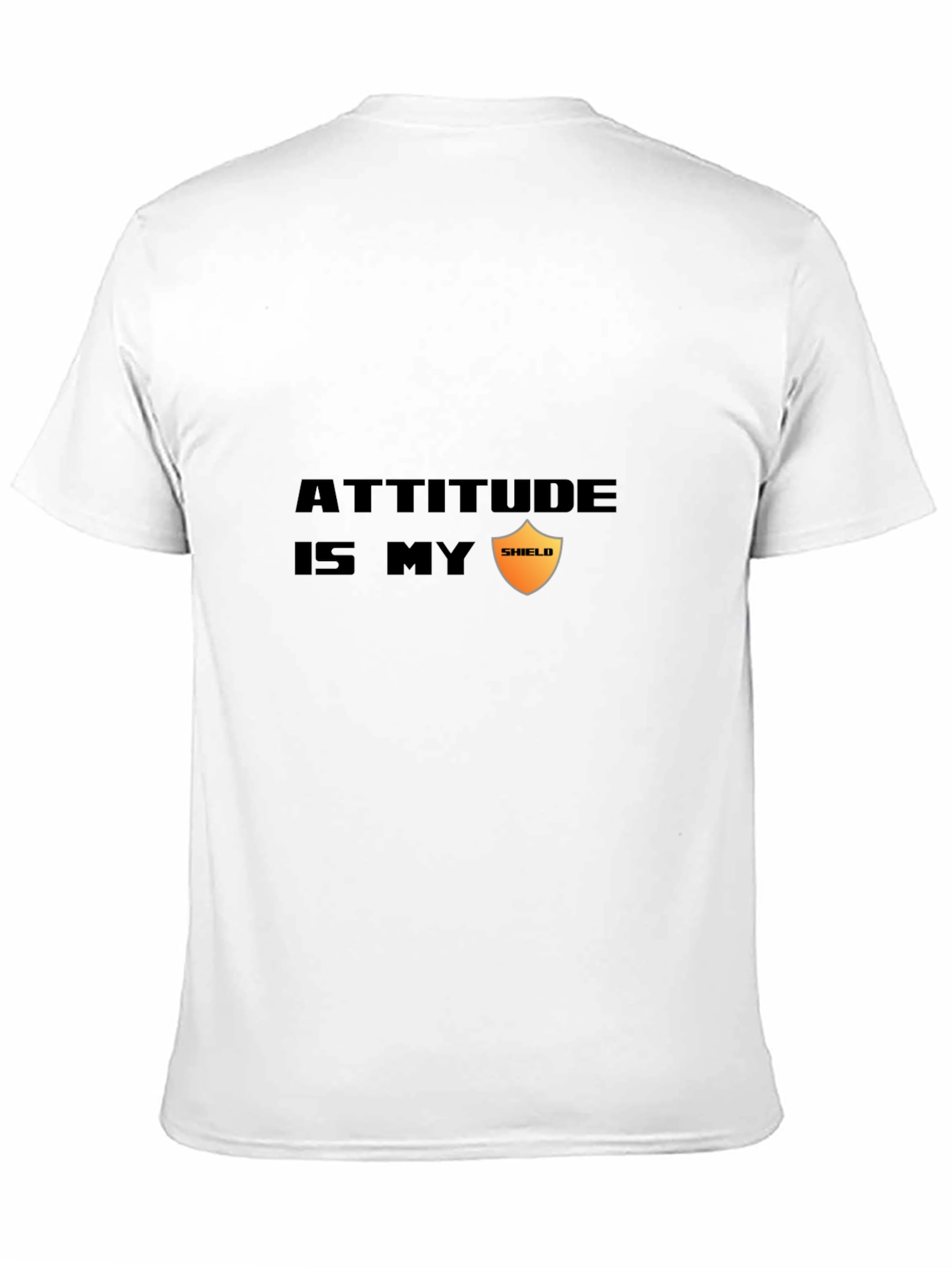 Black Attitude is My Shield Graphic Tee - Black view 11