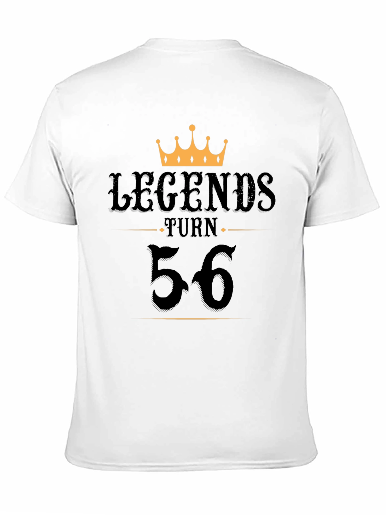 Black Legends Turn 56 Black T-Shirt view 11
