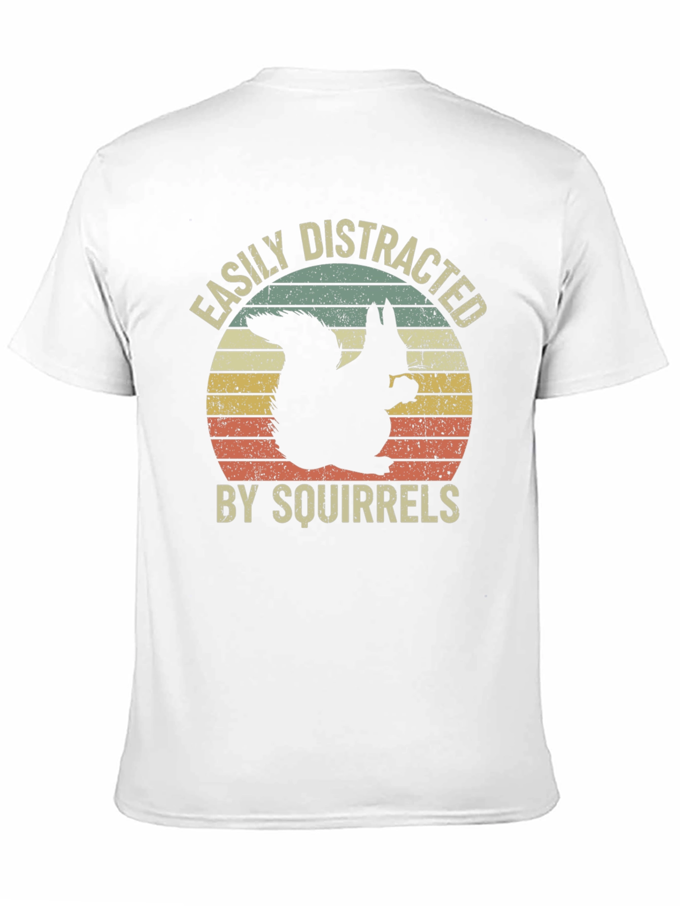 Black Easily Distracted By Squirrels Graphic Tee view 11