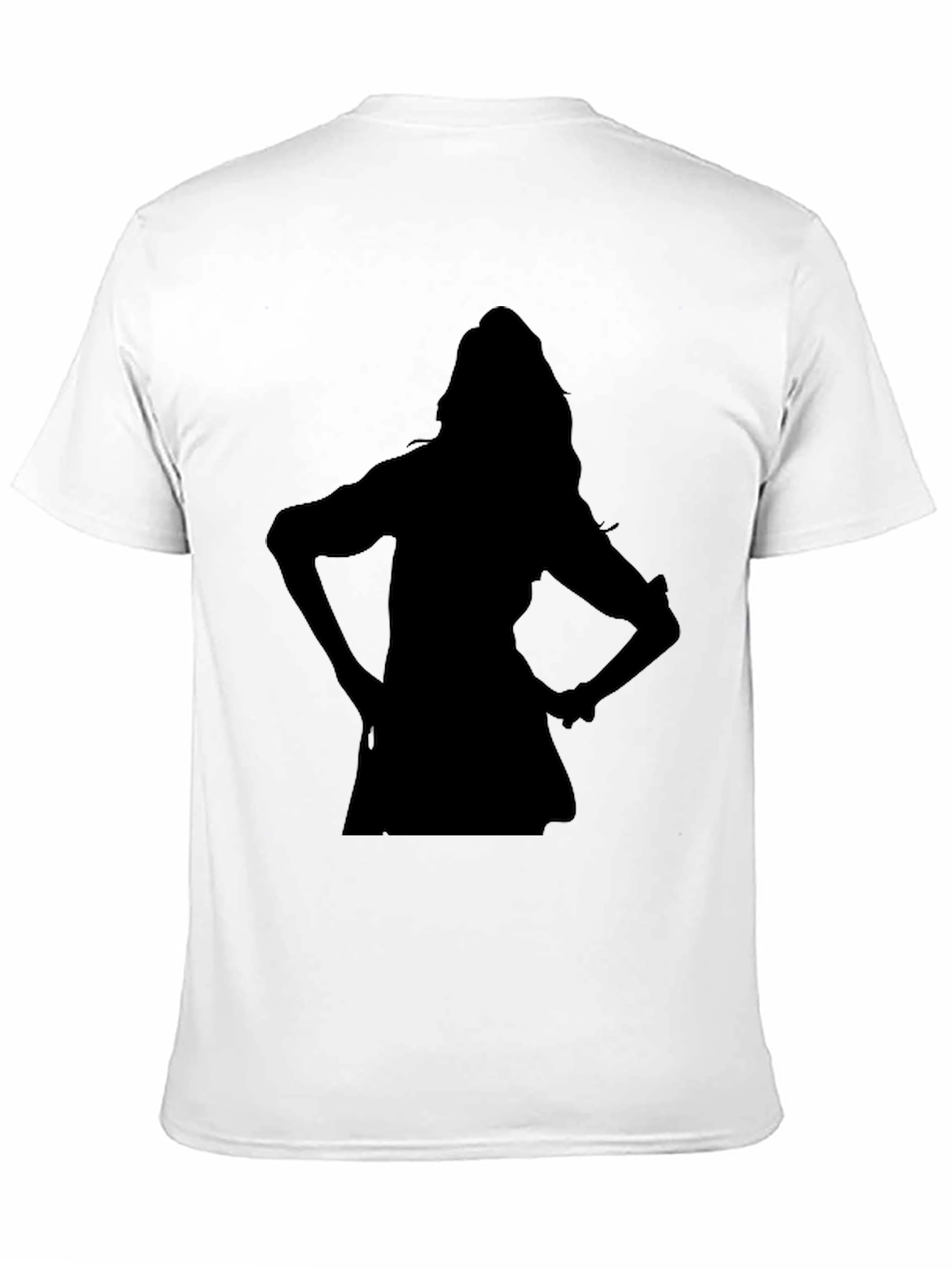 Black Silhouette Graphic Black T-Shirt view 11