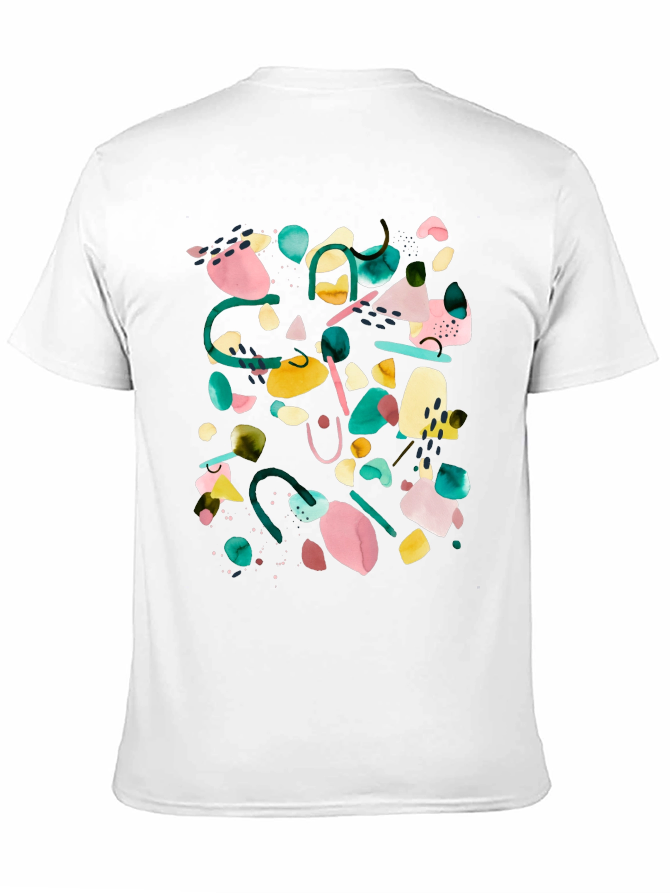 Black Abstract Art Black T-Shirt view 11