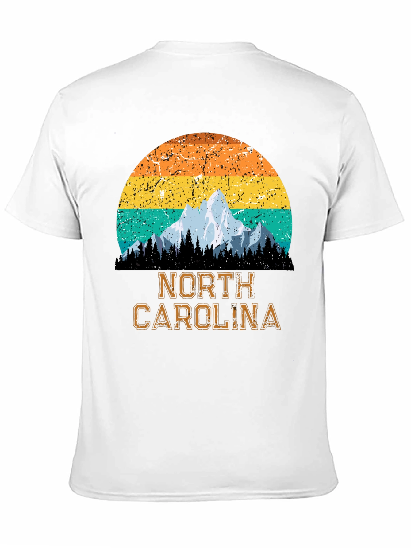 Black North Carolina Mountain Graphic T-Shirt view 11