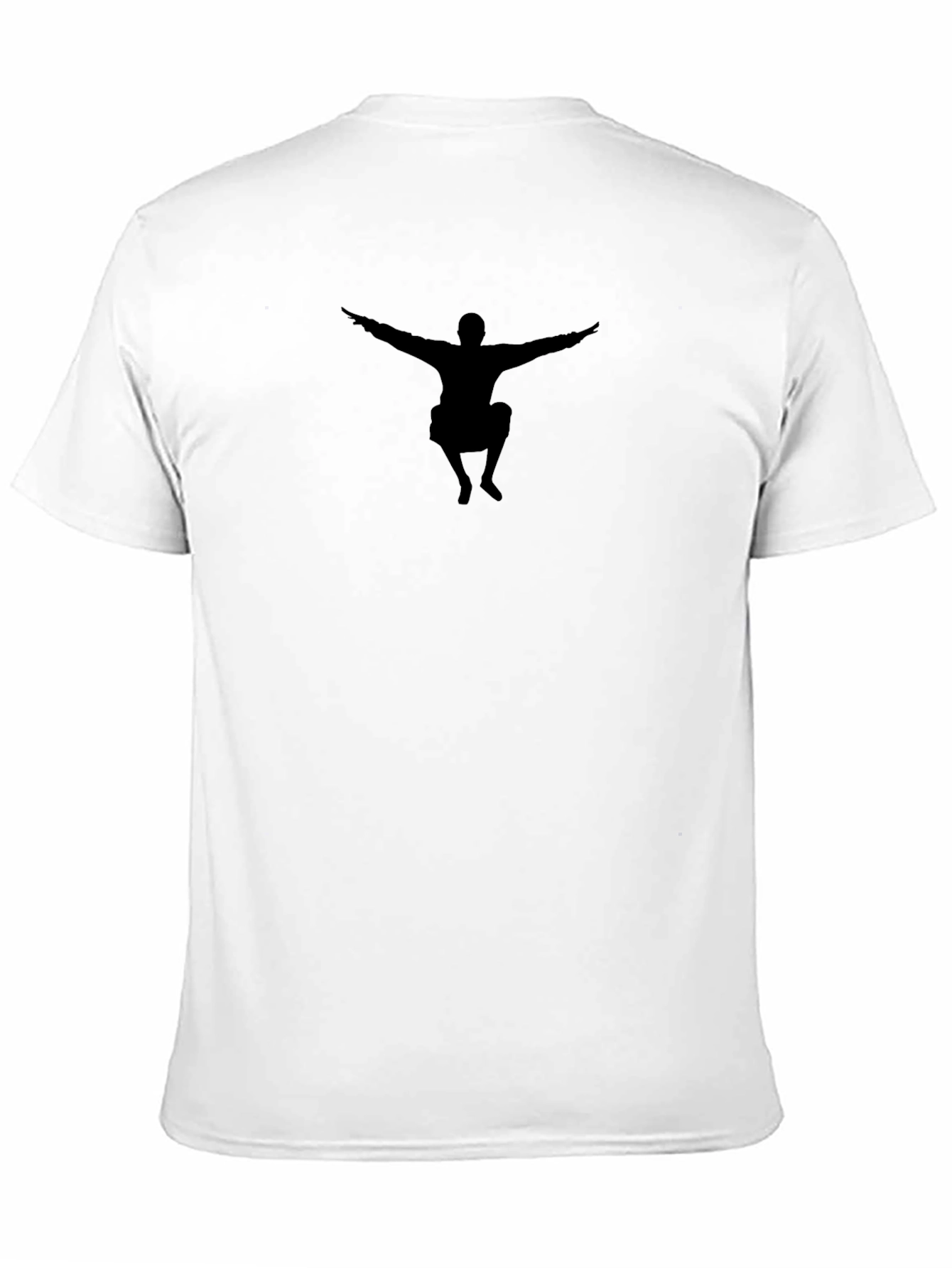 Black Silhouette Black T-Shirt, Unique Design view 11