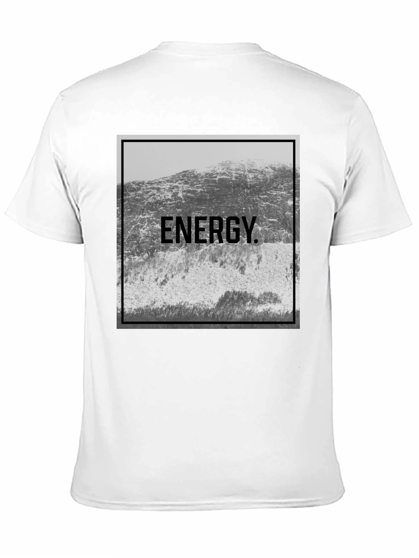 Black Energy Mountain Graphic Tee - Black view 11