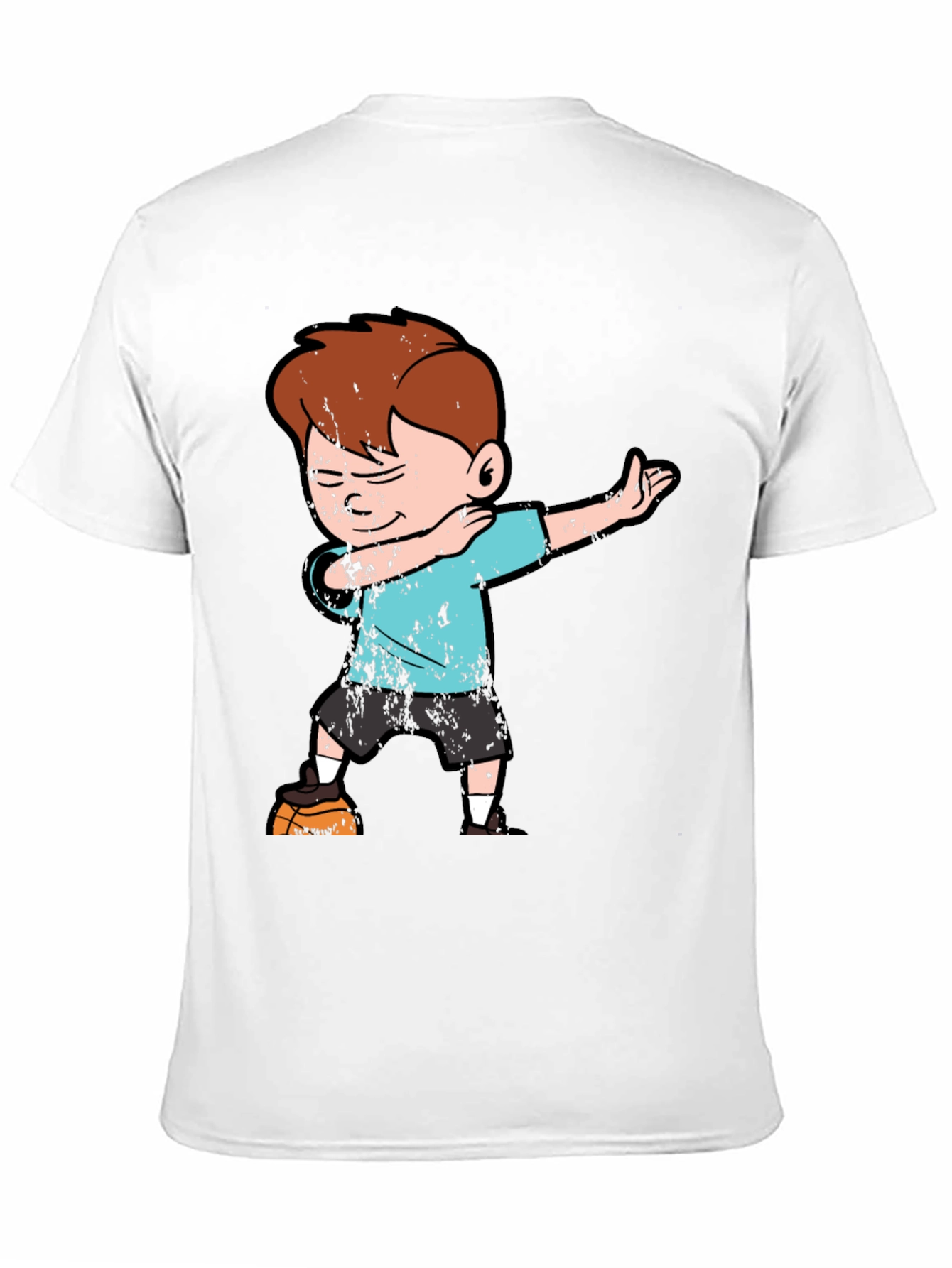 Black Boy Dabbing on Black T-Shirt view 11