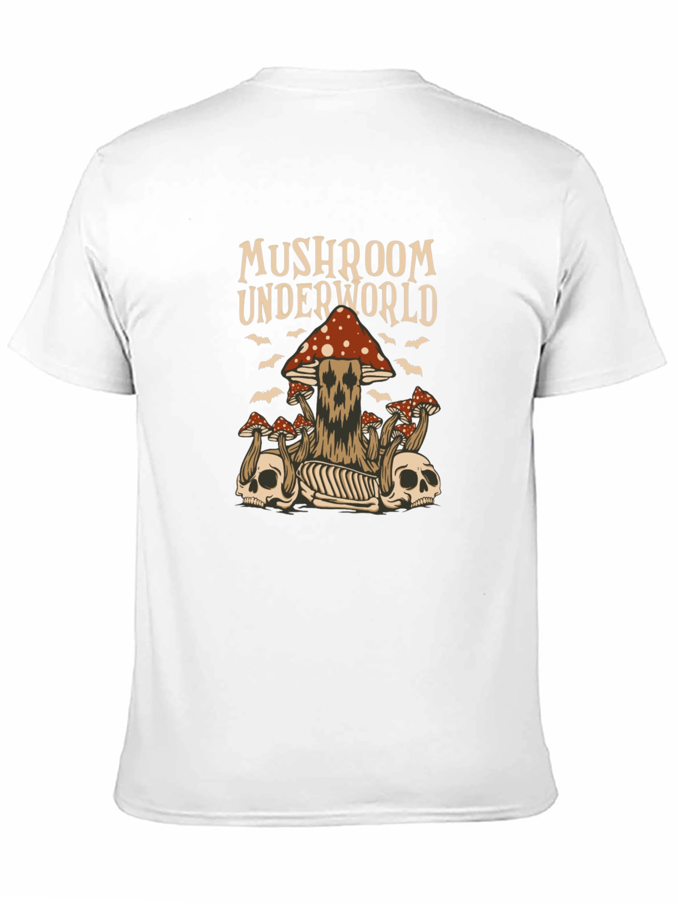 Black Mushroom Underworld Graphic Tee view 11