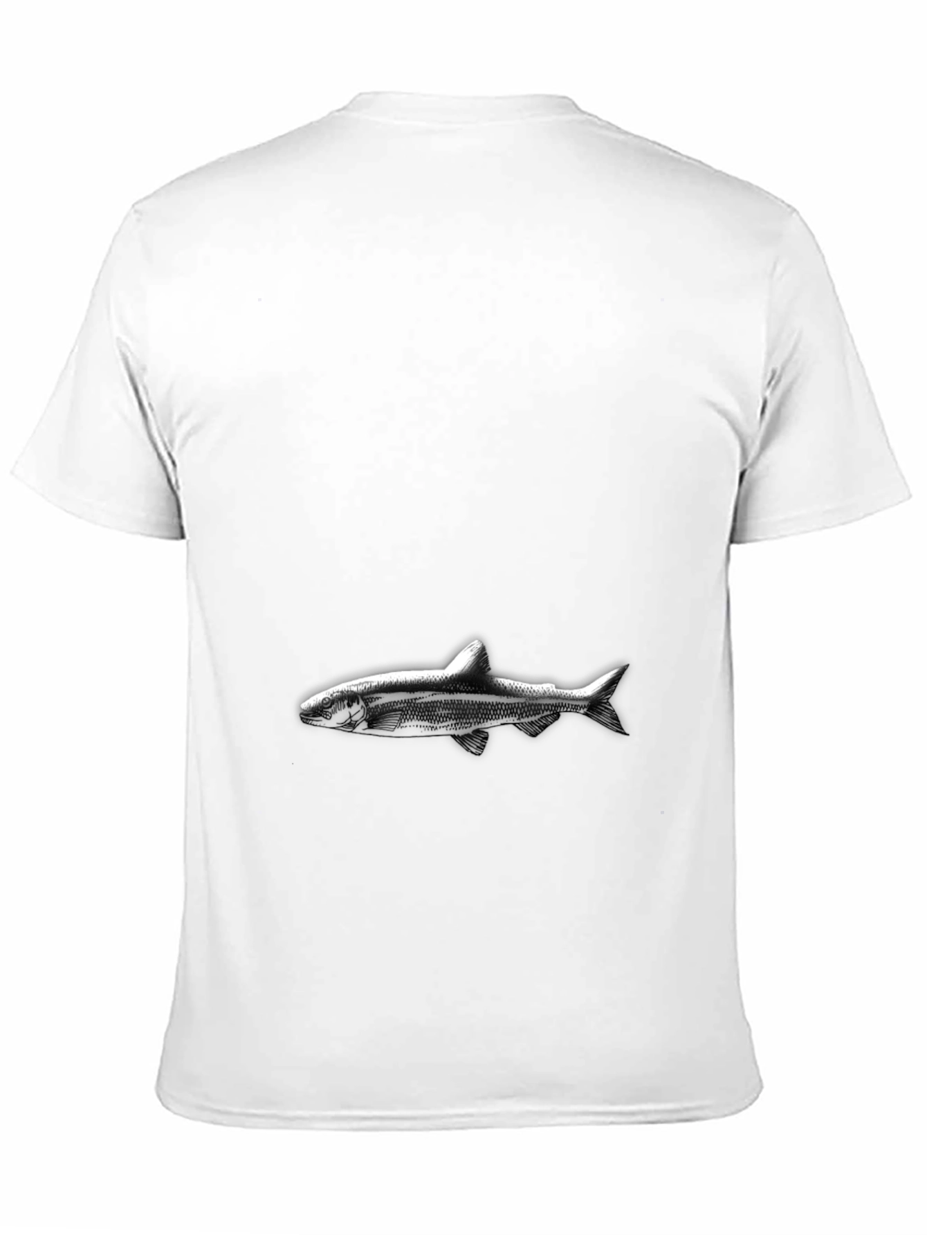 Black Black Shark Graphic Tee - Men's Casual Style view 11