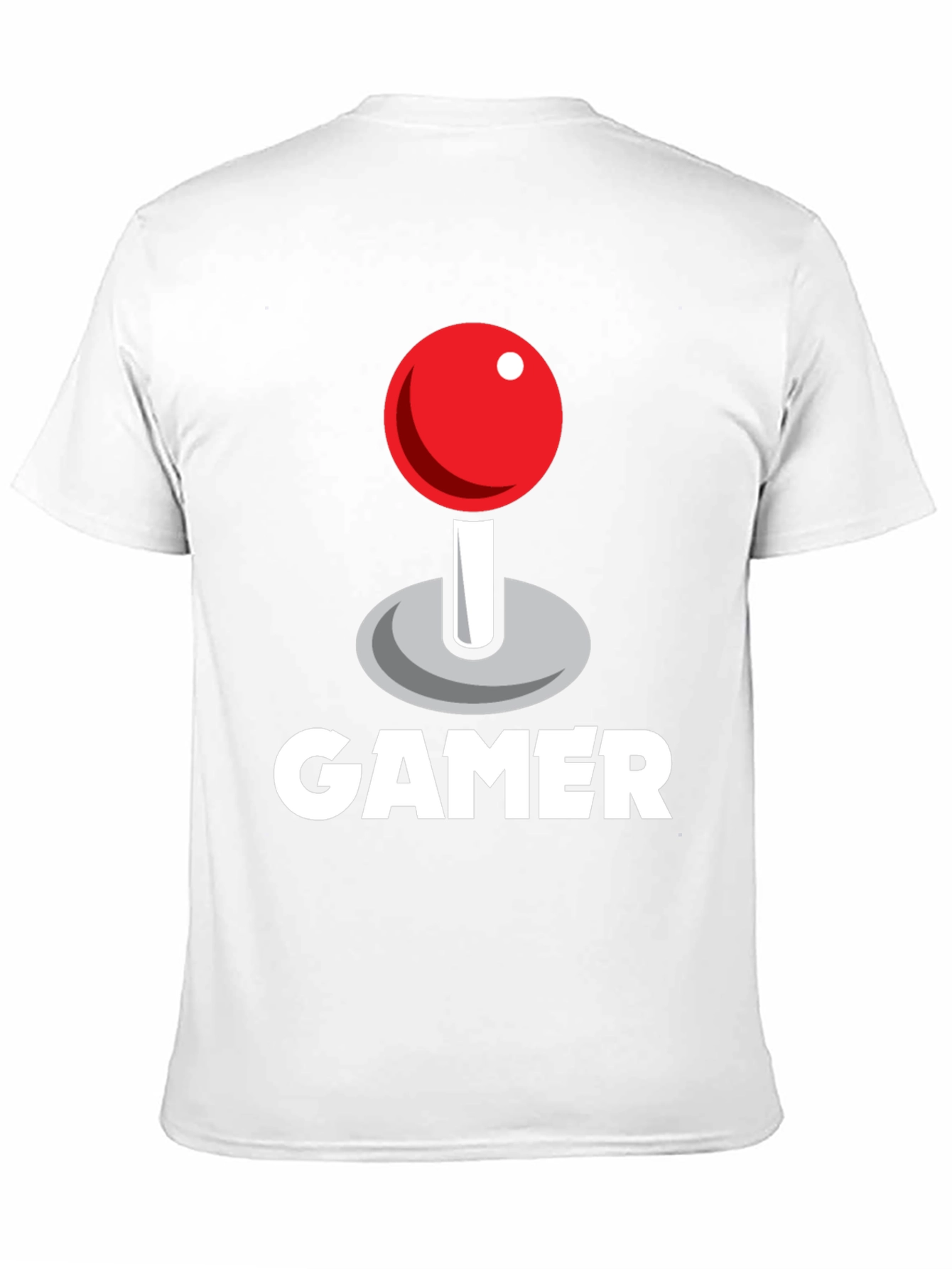 Black Gamer Joystick Graphic Tee - Black Cotton T-Shirt view 11