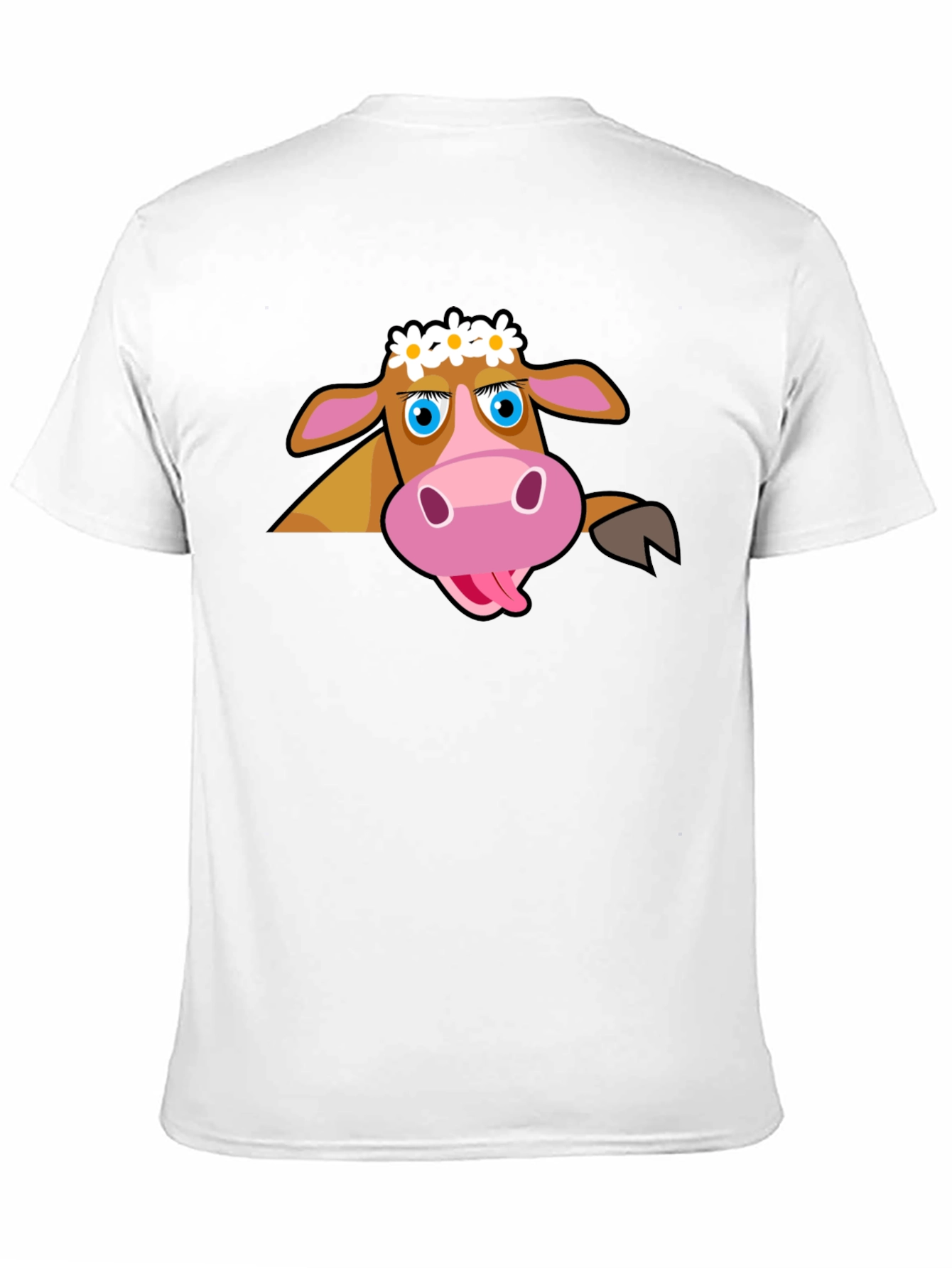 Black Cartoon Cow T-Shirt: Fun Graphic Tee view 11