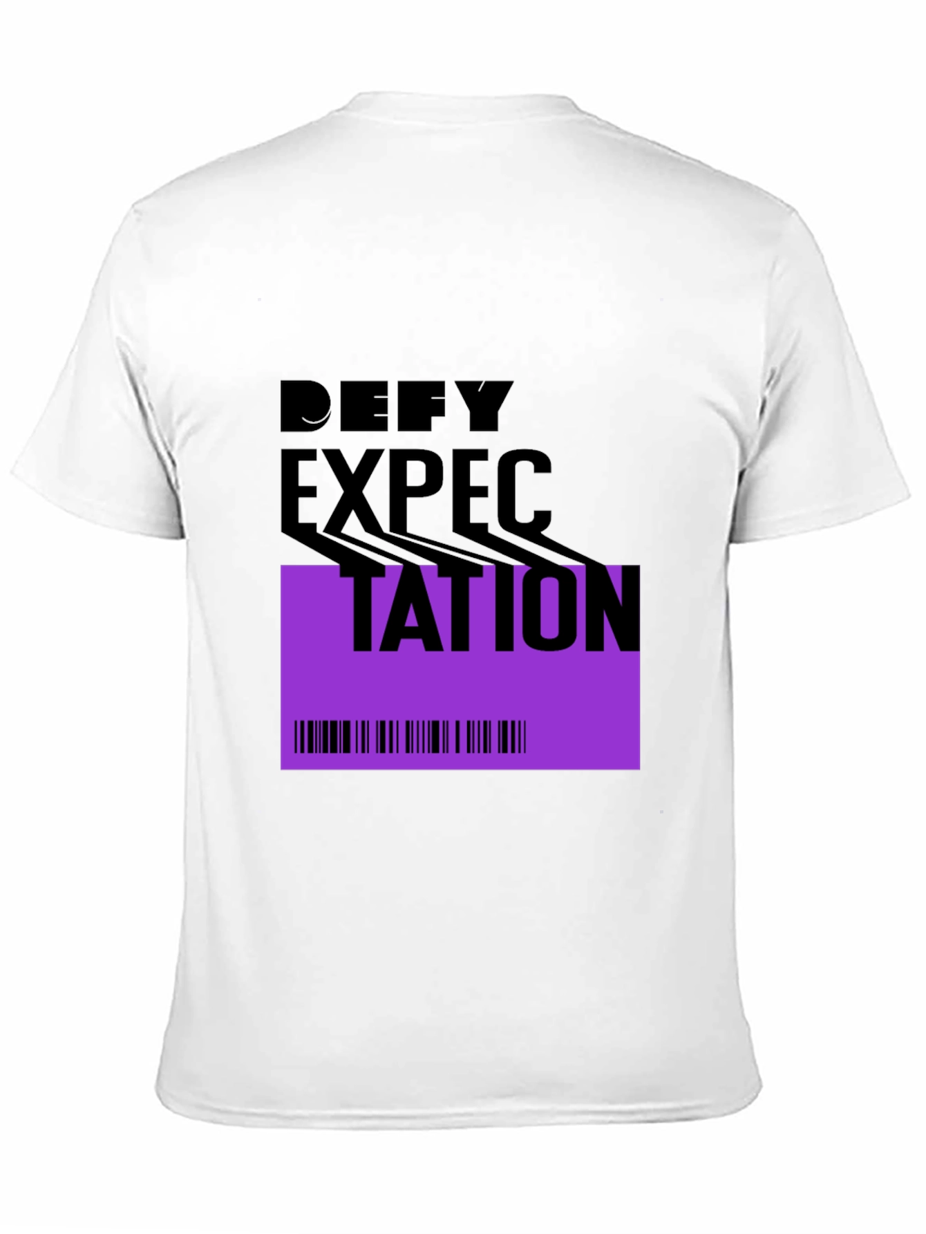 Defy Expectation Graphic Tee - Modern Black T-Shirt - 11