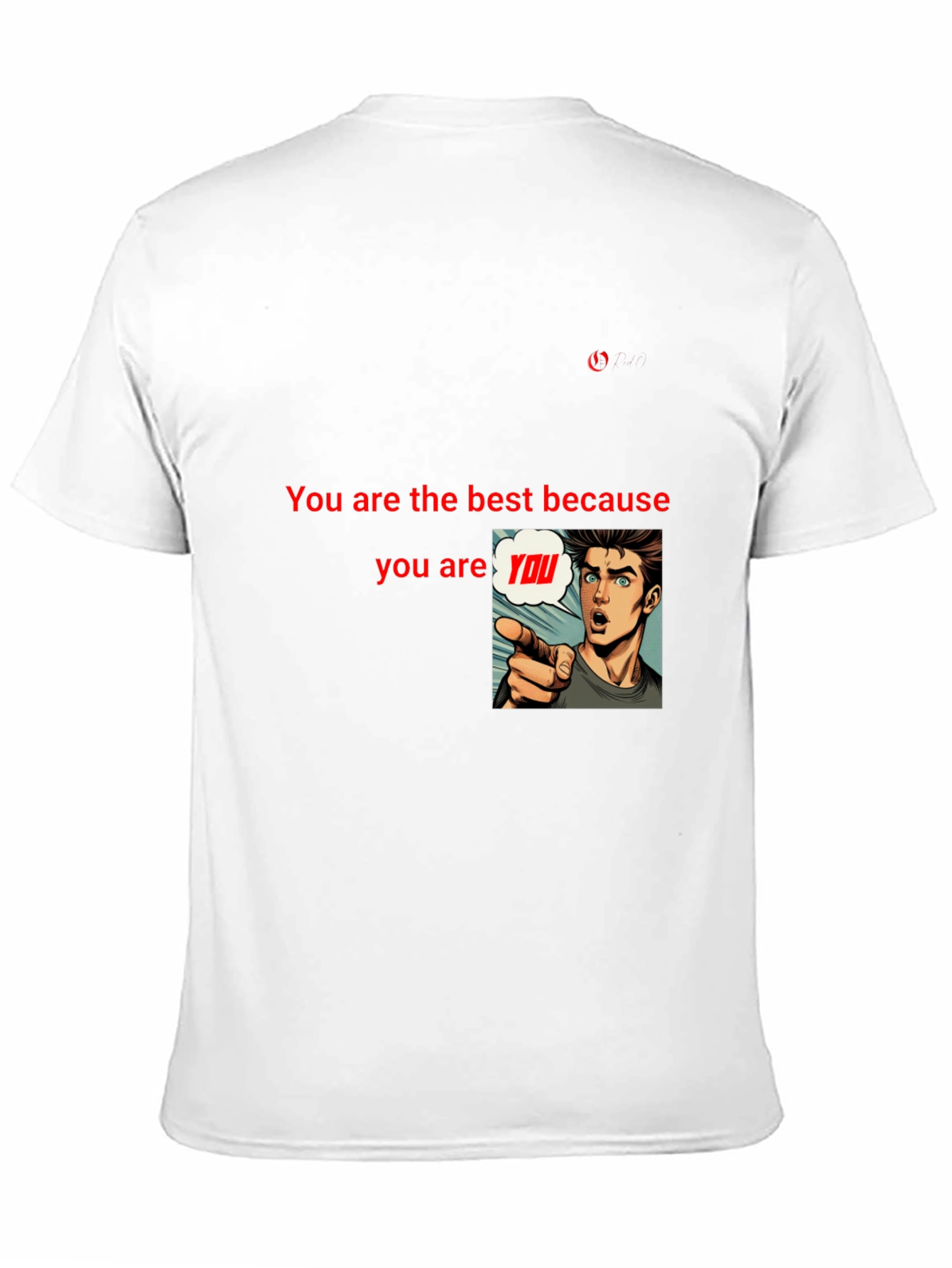 Black Unique Black T-Shirt: Be Yourself Design view 11