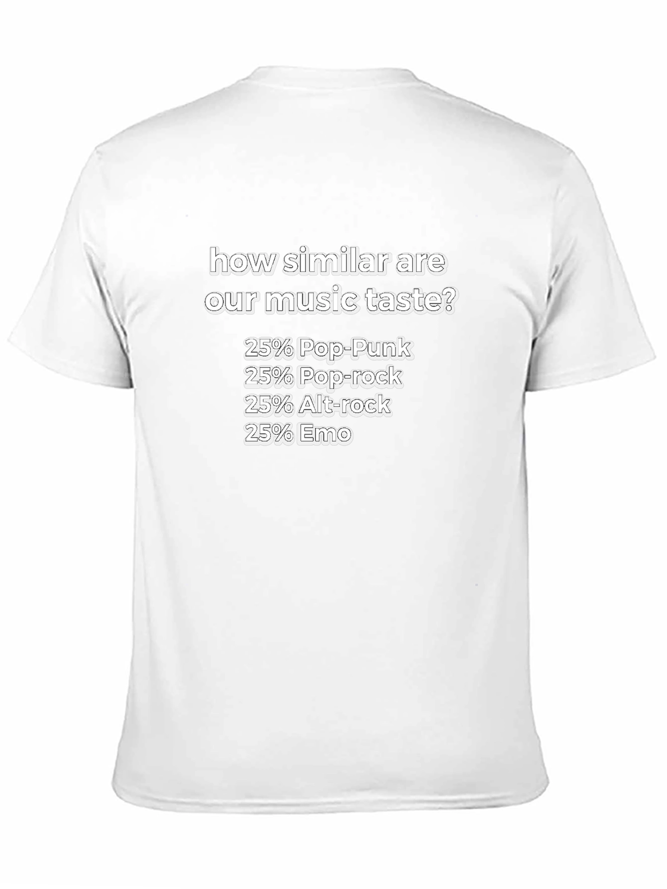 Music Taste T-Shirt: Pop-Punk, Pop-Rock, Alt-Rock, Emo - 11